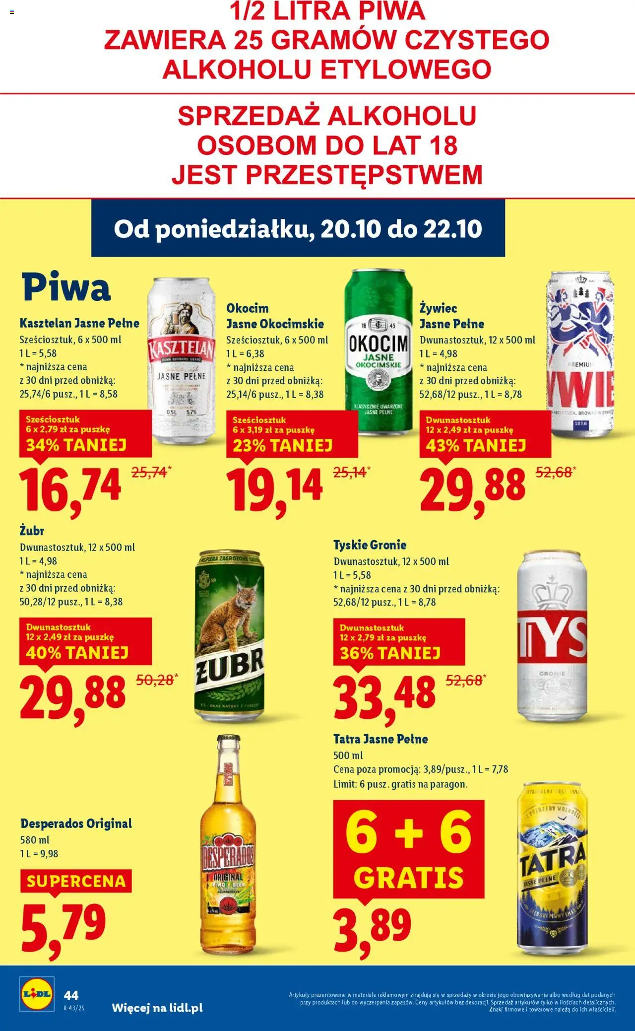 LIDL gazetka ważna od 20.10.2025 do 22.10.2025 strona 44