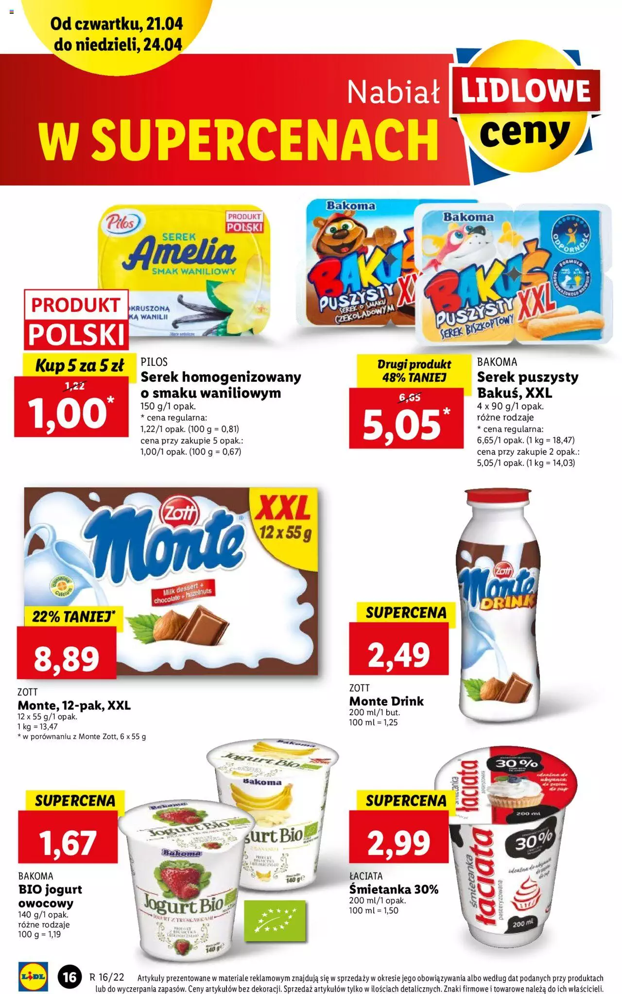 Lidl gazetka ważna od  21.04.2022 do 24.04.2022 strona 16