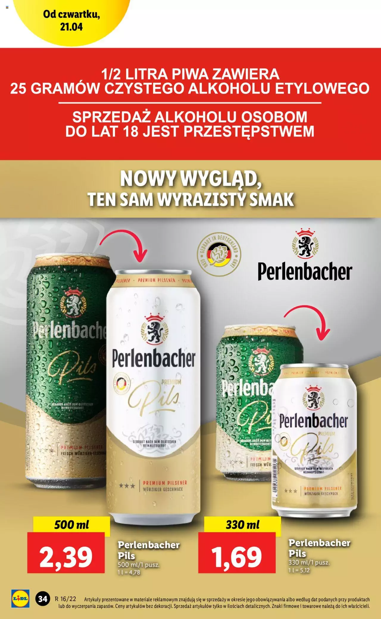 Lidl gazetka ważna od  21.04.2022 do 24.04.2022 strona 34