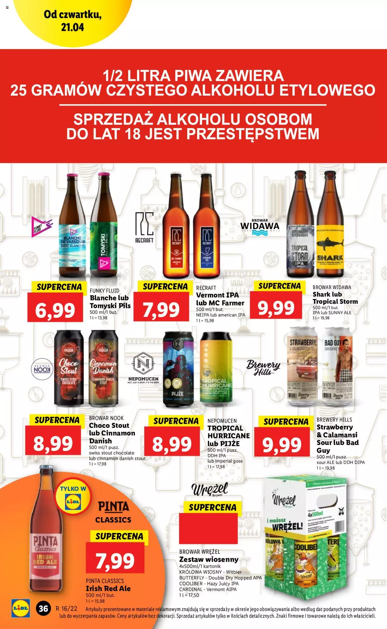 Lidl gazetka ważna od  21.04.2022 do 24.04.2022 strona 36
