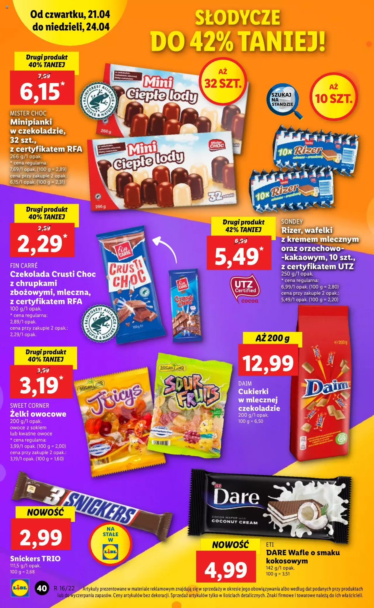 Lidl gazetka ważna od  21.04.2022 do 24.04.2022 strona 40