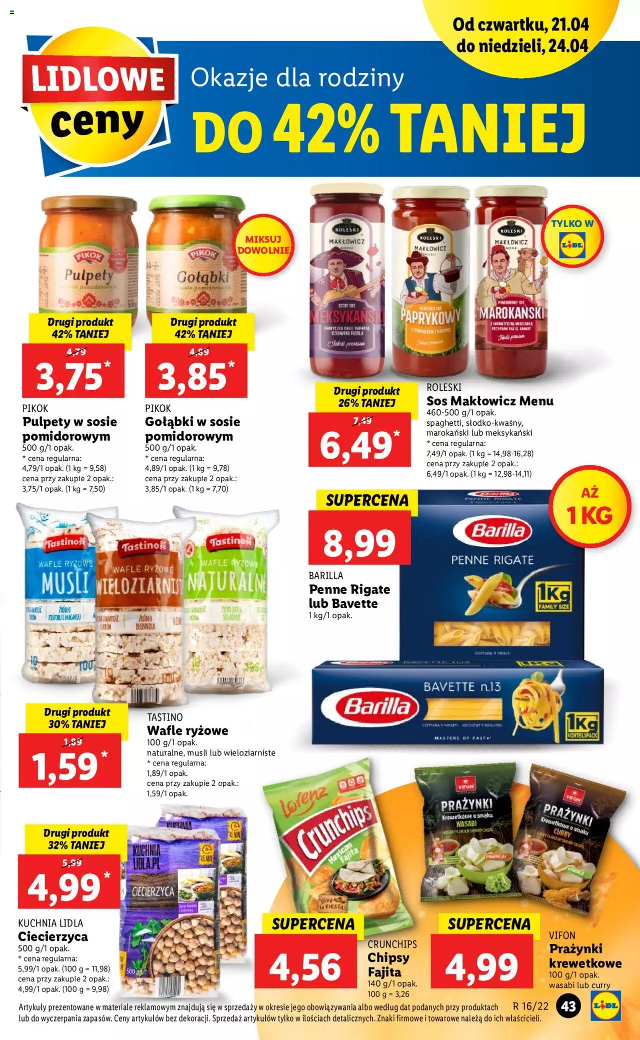 Lidl gazetka ważna od  21.04.2022 do 24.04.2022 strona 43