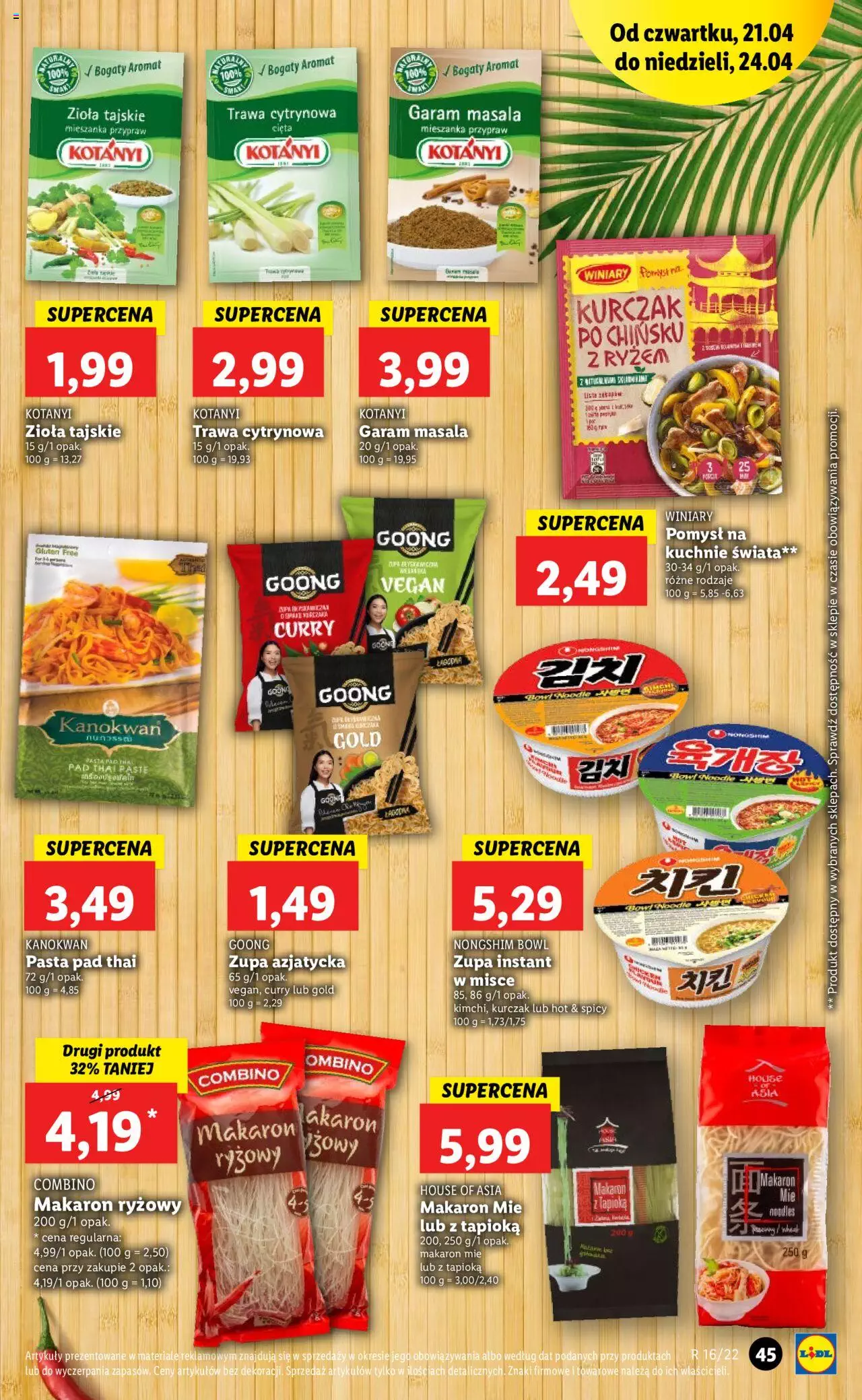 Lidl gazetka ważna od  21.04.2022 do 24.04.2022 strona 45