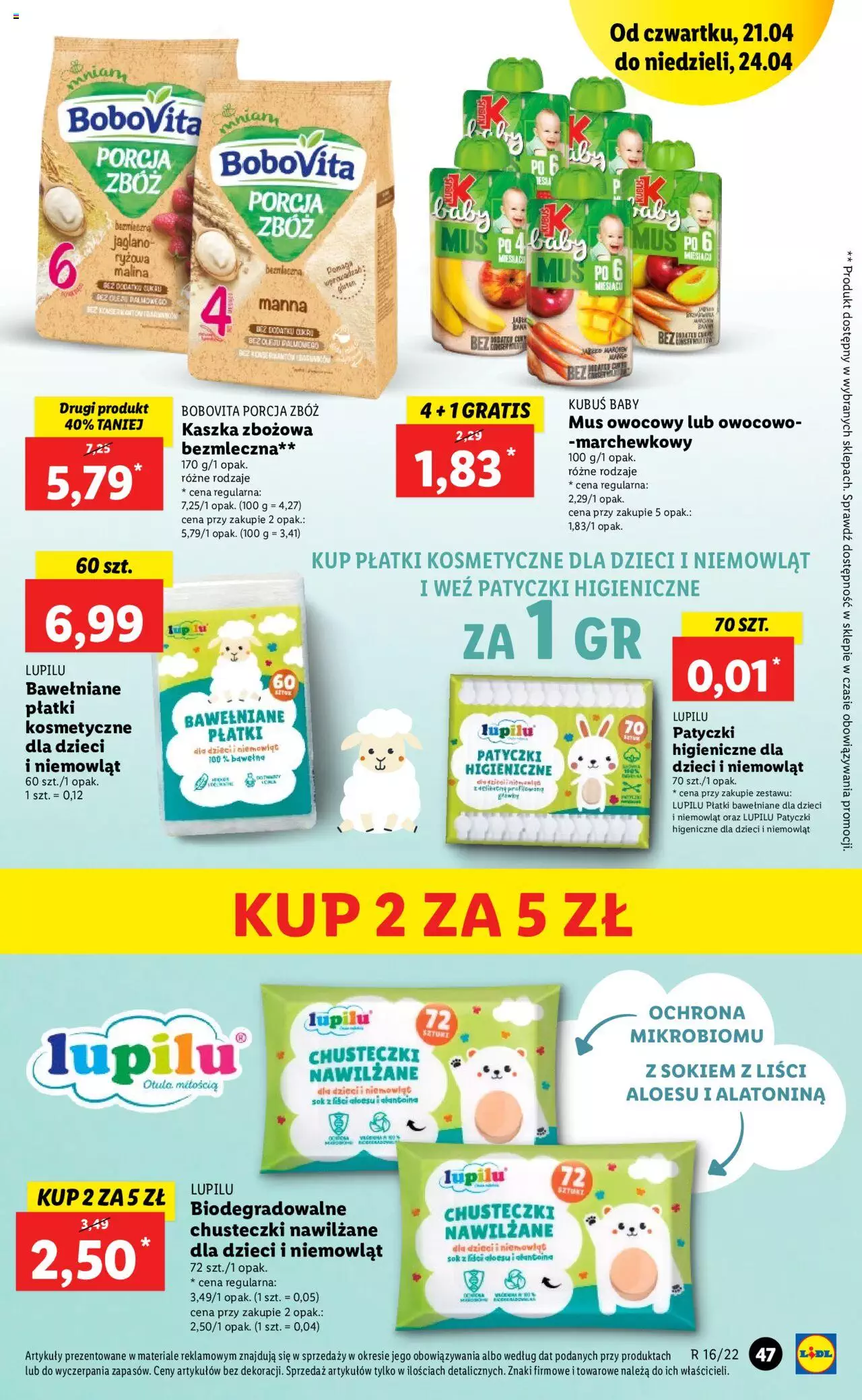 Lidl gazetka ważna od  21.04.2022 do 24.04.2022 strona 47