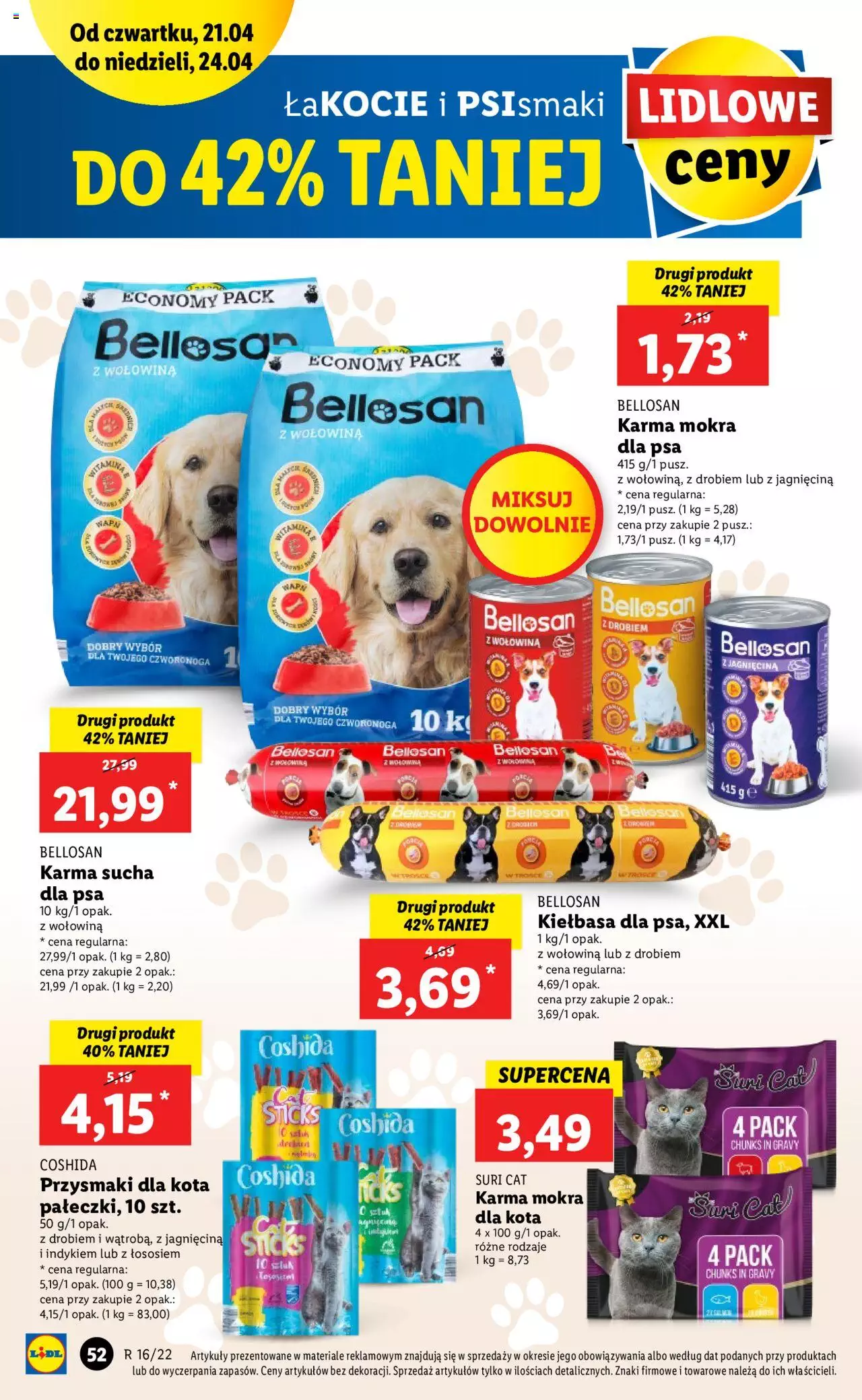 Lidl gazetka ważna od  21.04.2022 do 24.04.2022 strona 52