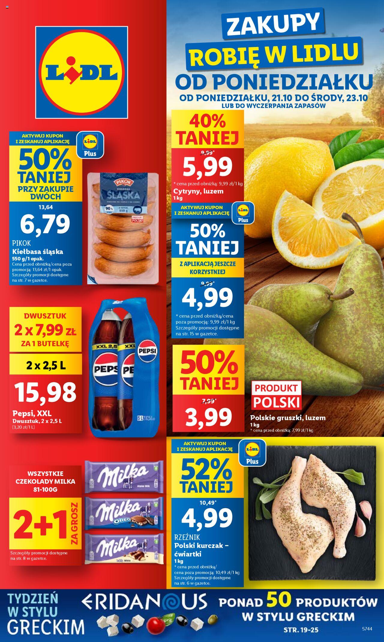 LIDL gazetka ważna od 21.10.2024 do 23.10.2024 strona 1