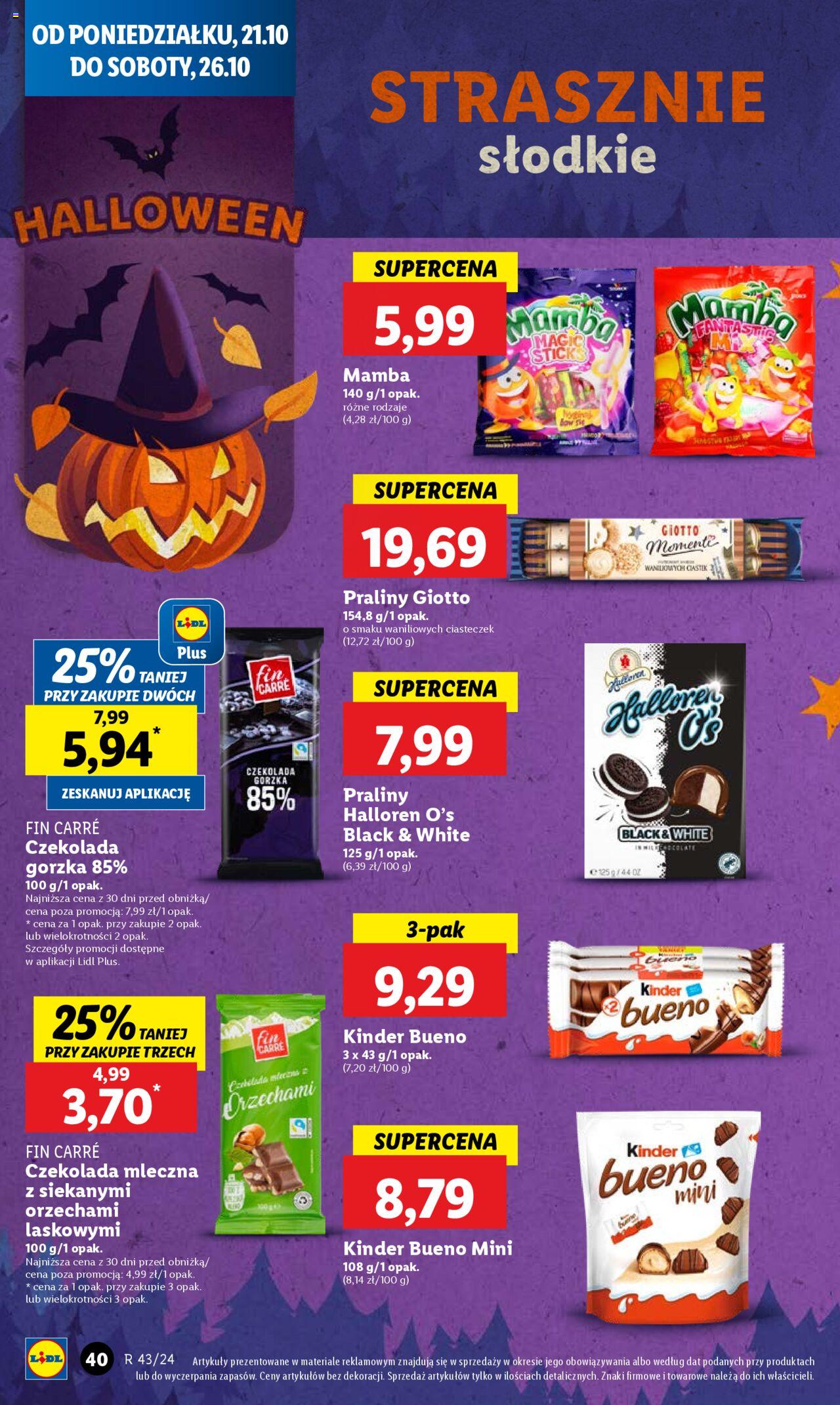 LIDL gazetka ważna od 21.10.2024 do 23.10.2024 strona 40
