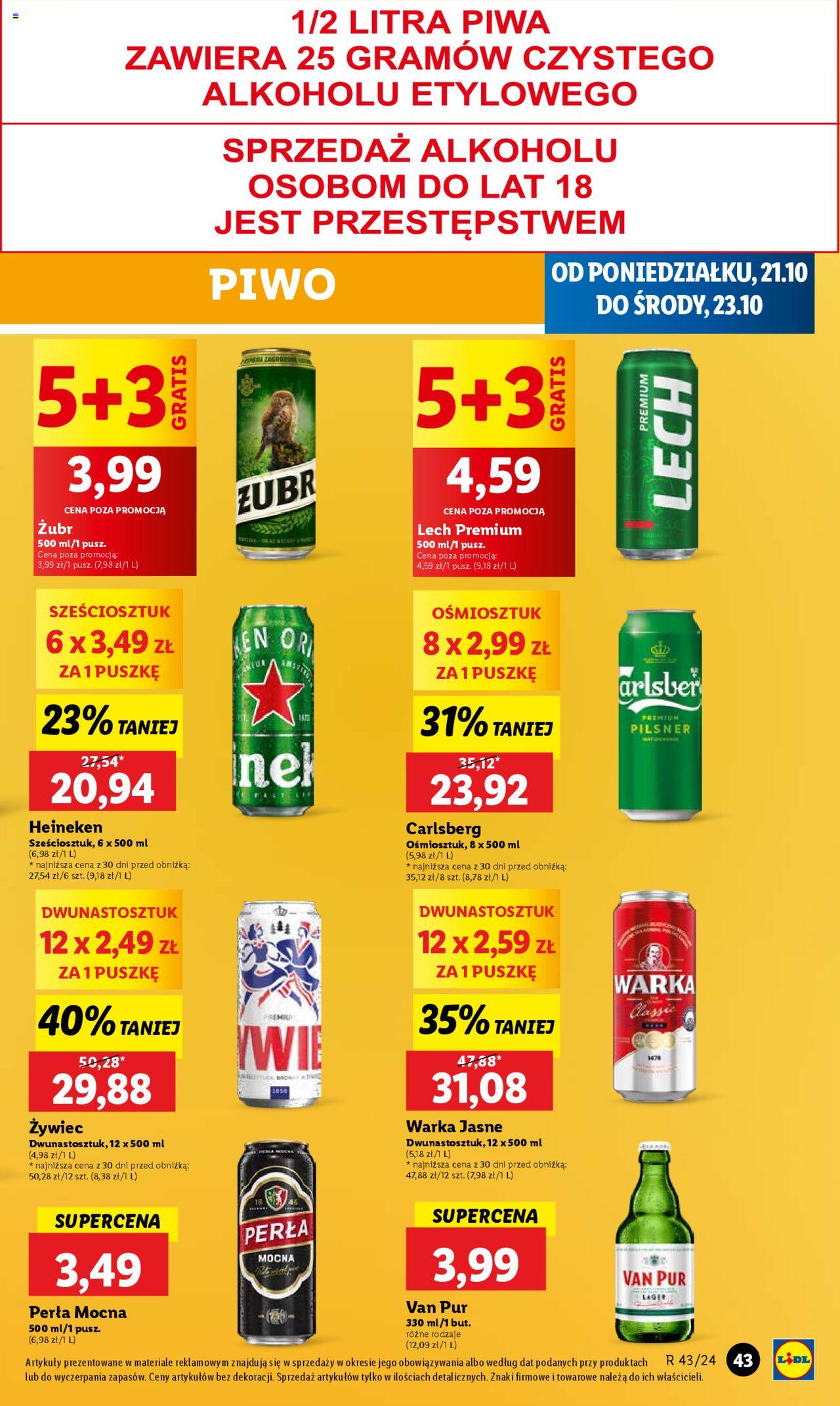 LIDL gazetka ważna od 21.10.2024 do 23.10.2024 strona 43