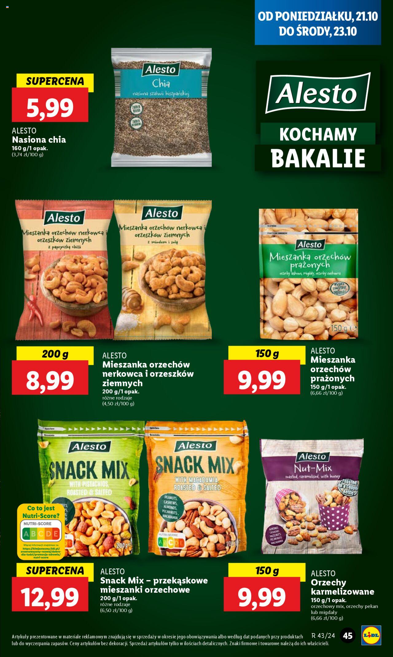 LIDL gazetka ważna od 21.10.2024 do 23.10.2024 strona 45