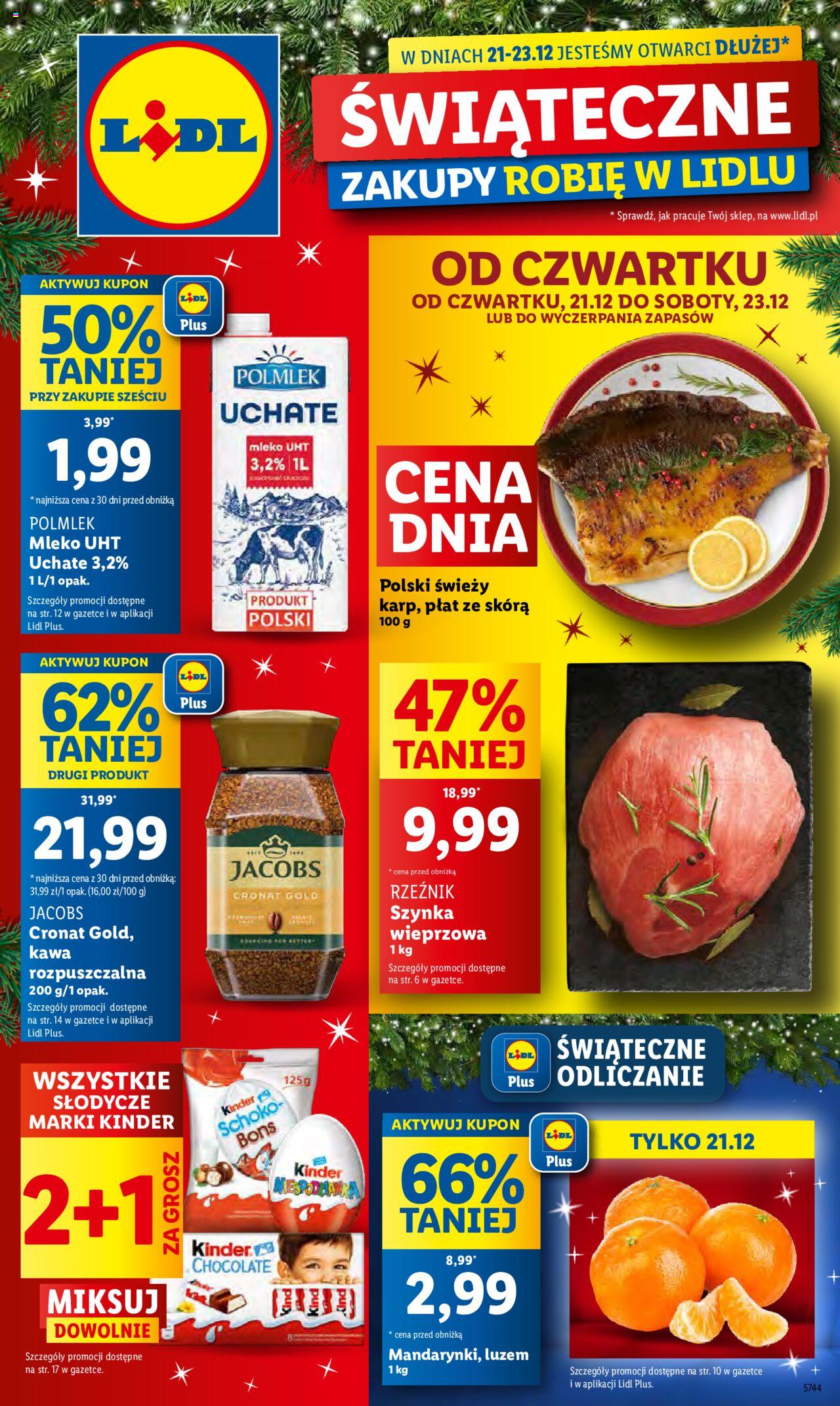 Lidl gazetka ważna od 21.12.2023 do 23.12.2023 strona 1