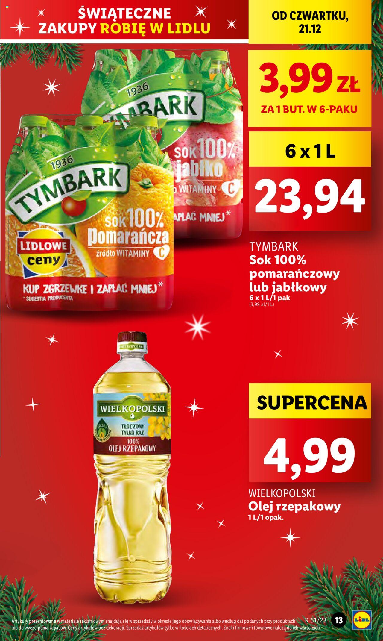 Lidl gazetka ważna od 21.12.2023 do 23.12.2023 strona 13