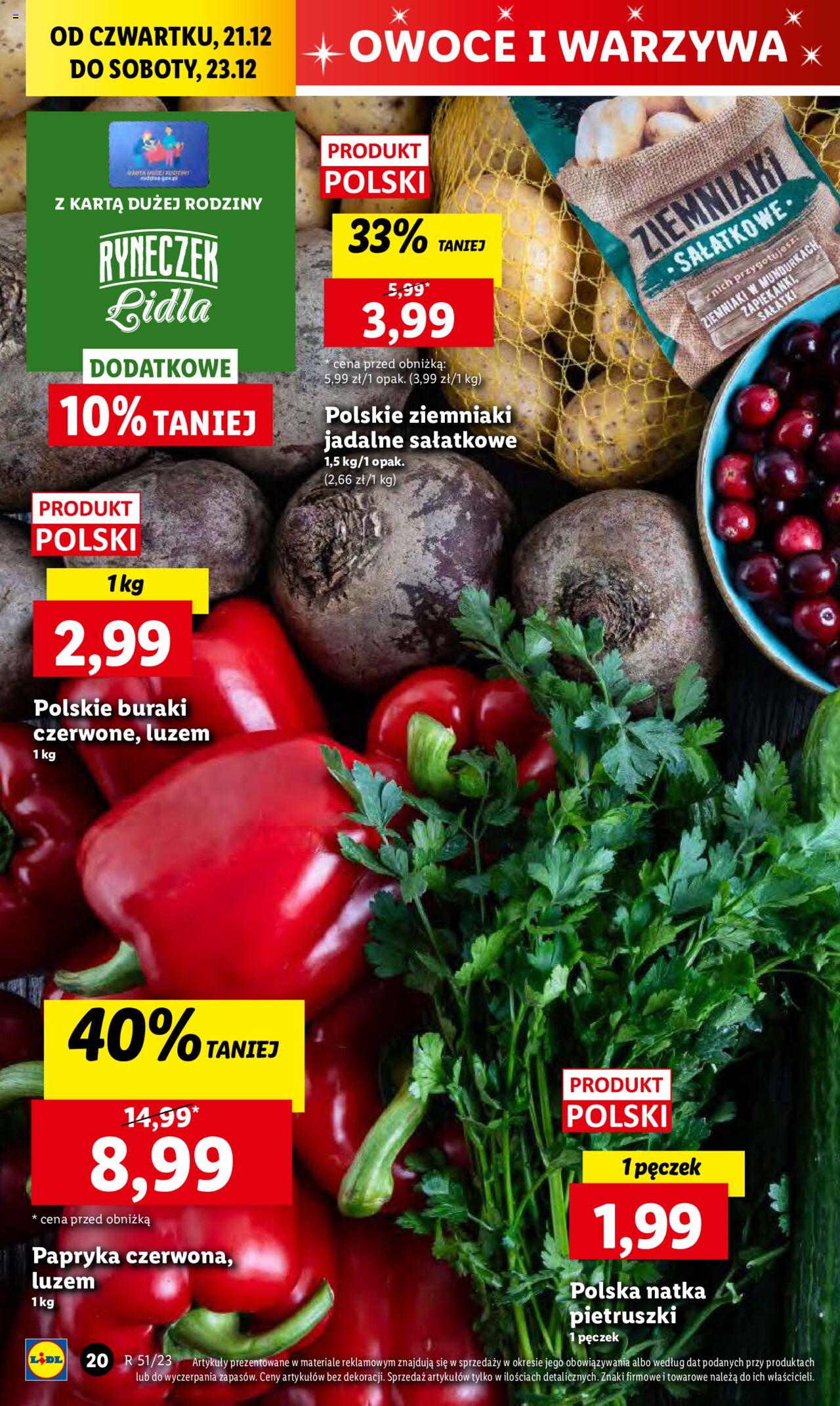 Lidl gazetka ważna od 21.12.2023 do 23.12.2023 strona 20