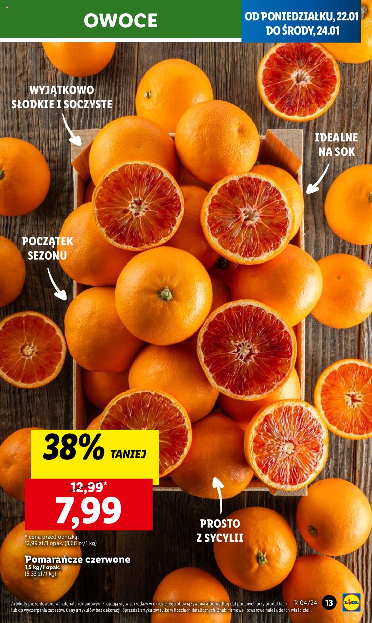 LIDL gazetka ważna od 22.01.2024 do 24.01.2024 strona 13