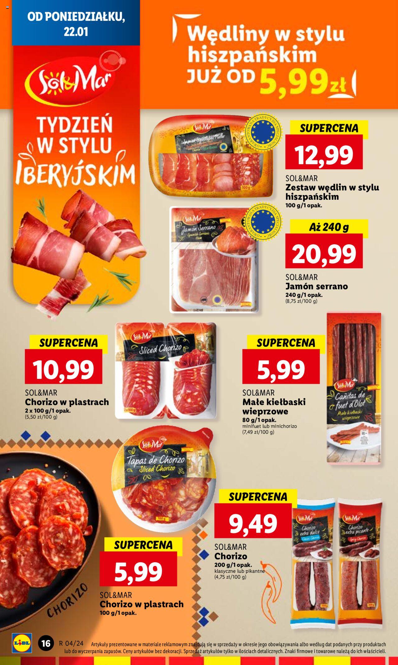 LIDL gazetka ważna od 22.01.2024 do 24.01.2024 strona 16