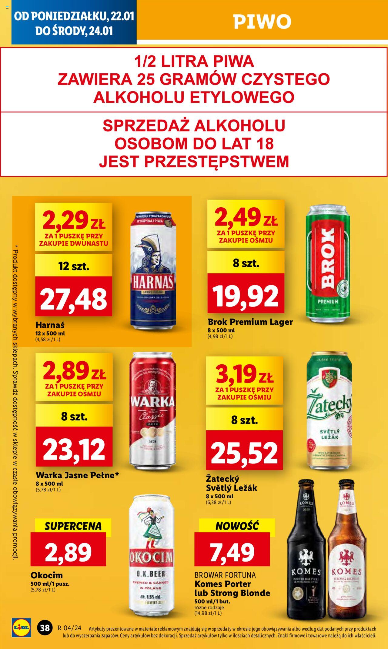 LIDL gazetka ważna od 22.01.2024 do 24.01.2024 strona 40