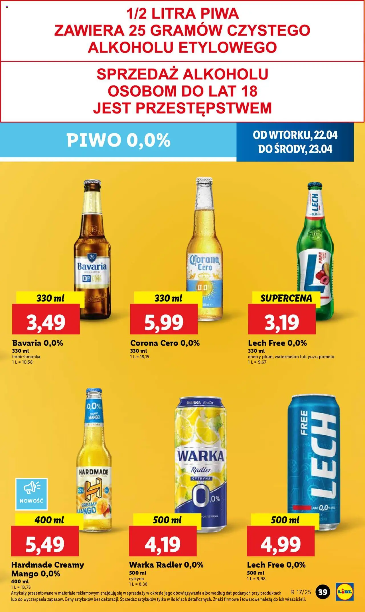 LIDL gazetka ważna od 22.04.2025 do 23.04.2025 strona 39