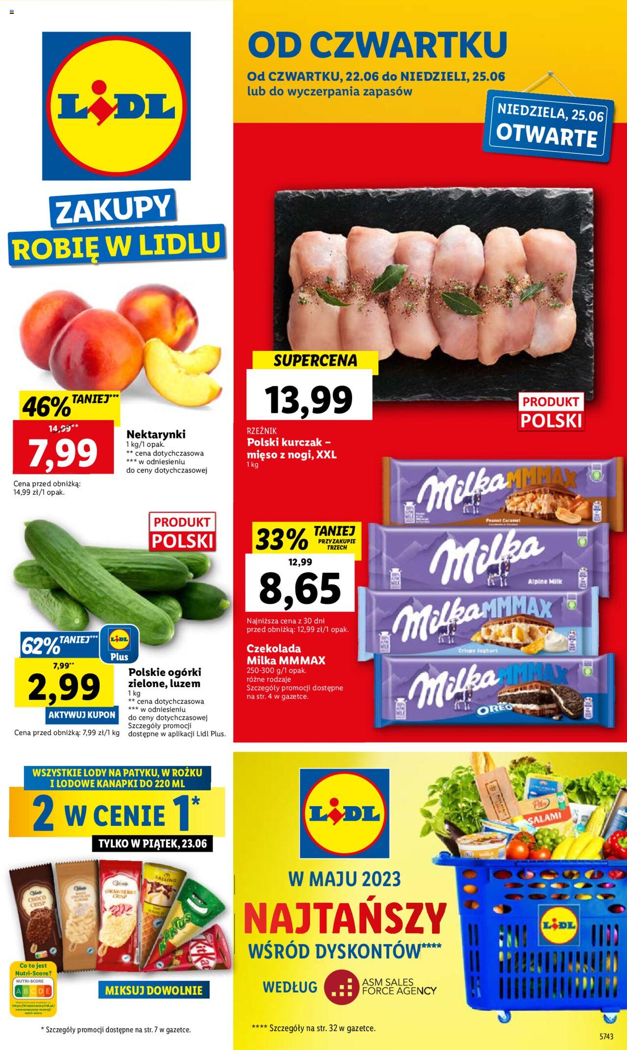 LIDL gazetka ważna od 22.06.2023 do 25.06.2023 strona 1