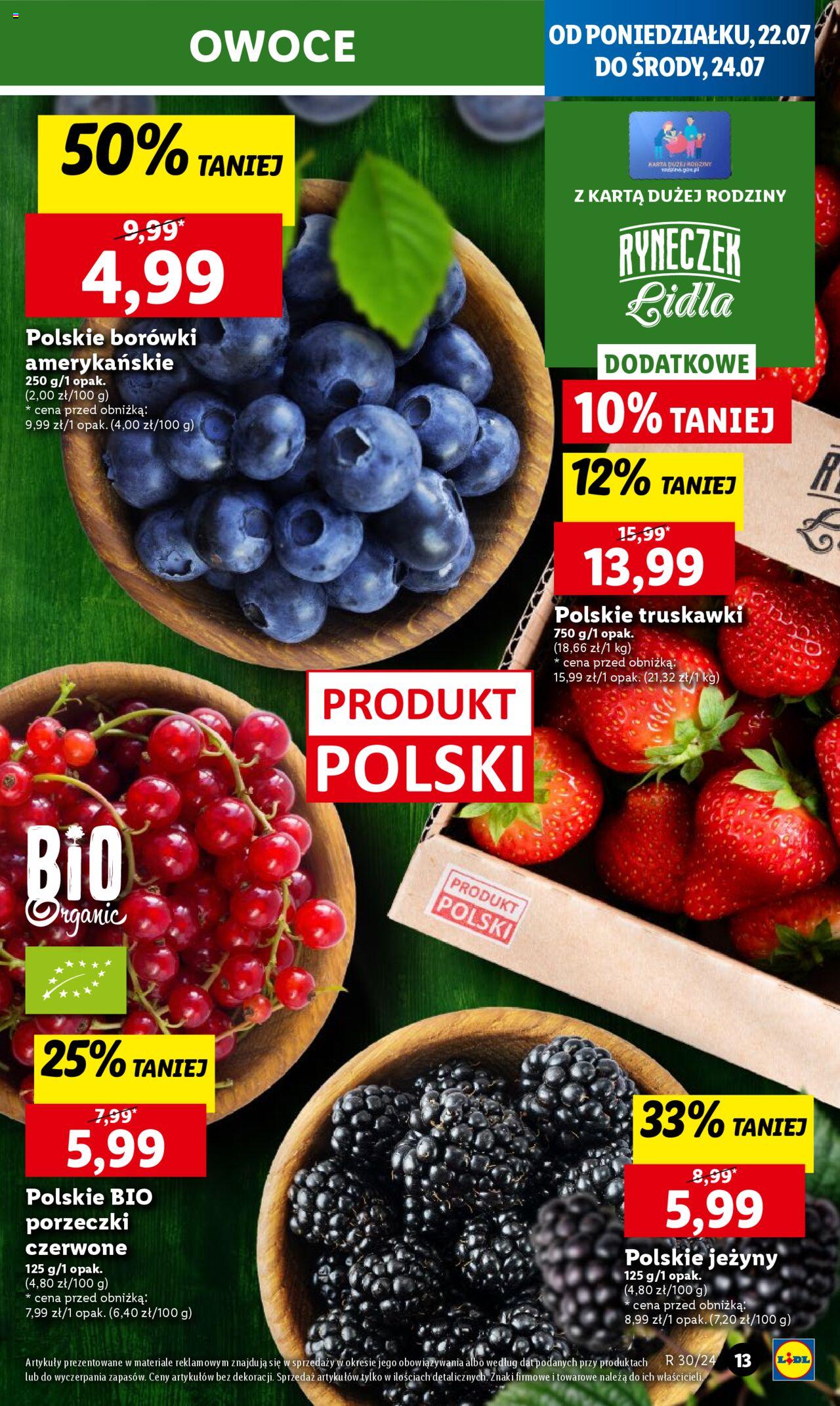LIDL gazetka ważna od 22.07.2024 do 24.07.2024 strona 13
