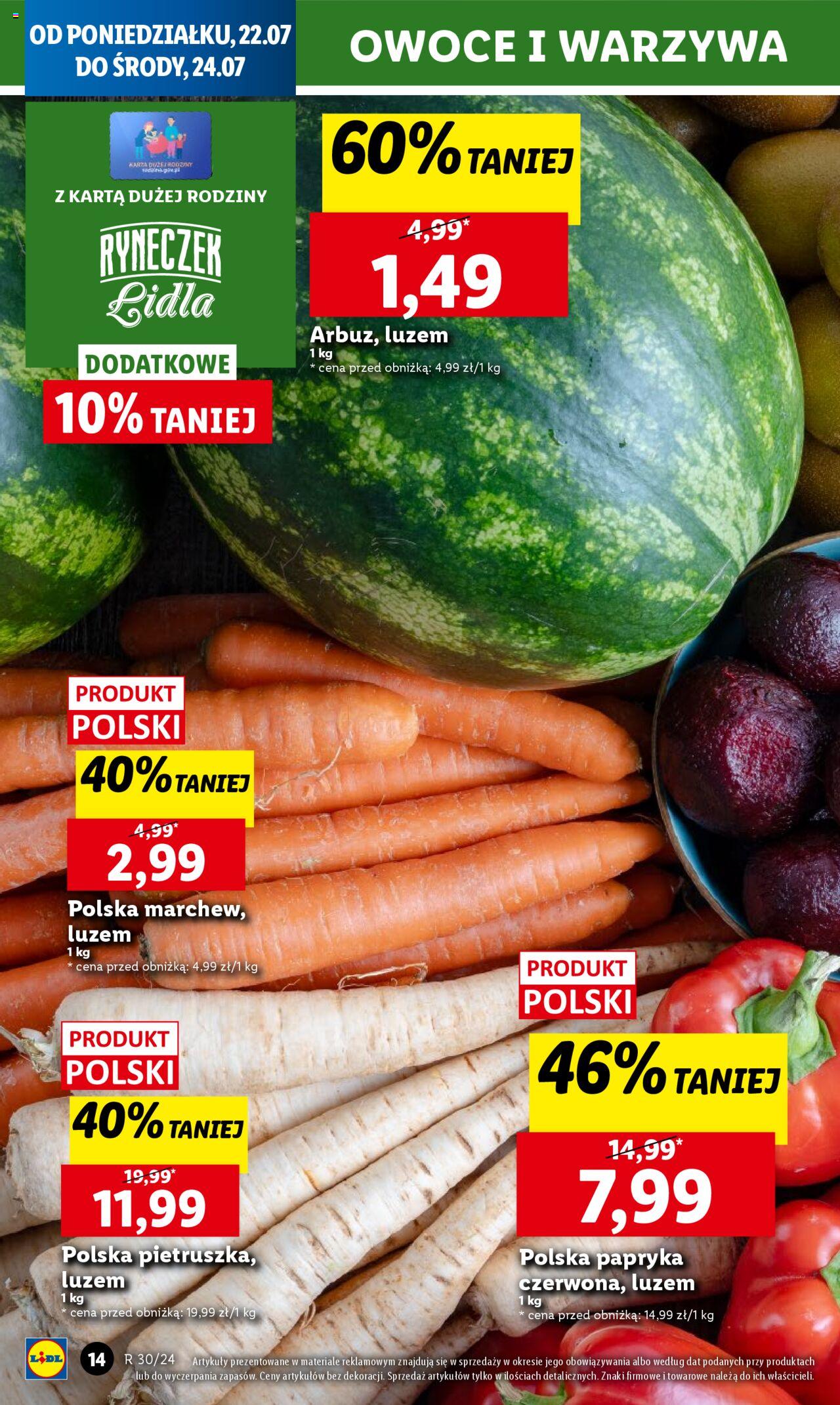 LIDL gazetka ważna od 22.07.2024 do 24.07.2024 strona 14