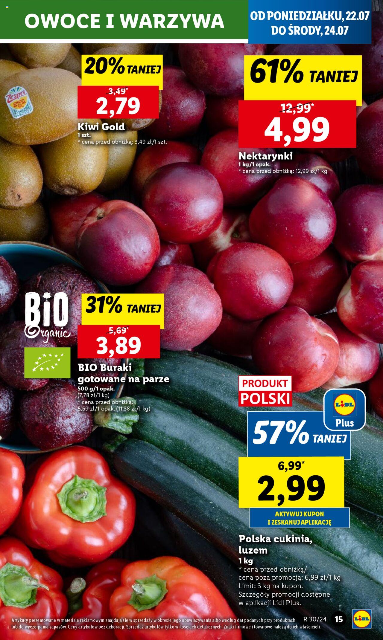 LIDL gazetka ważna od 22.07.2024 do 24.07.2024 strona 15