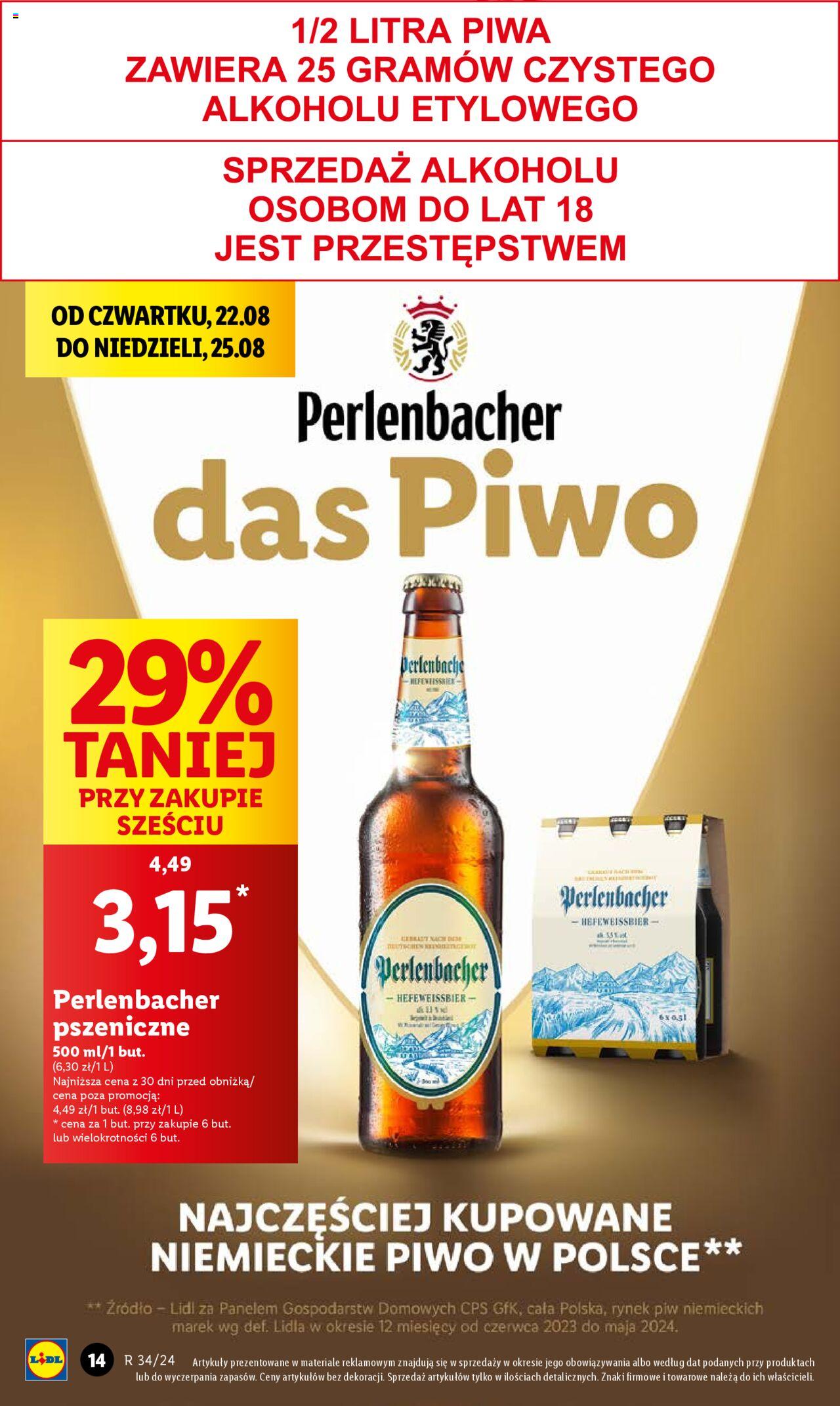 LIDL gazetka ważna od 22.08.2024 do 25.08.2024 strona 14