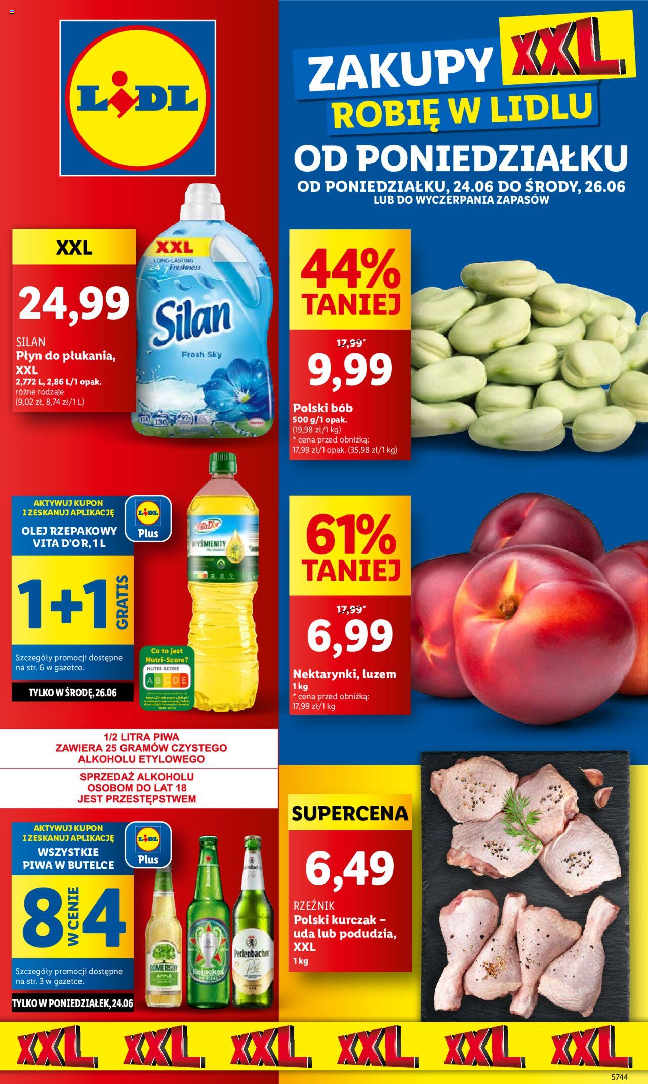LIDL gazetka ważna od 24.06.2024 do 26.06.2024 strona 1