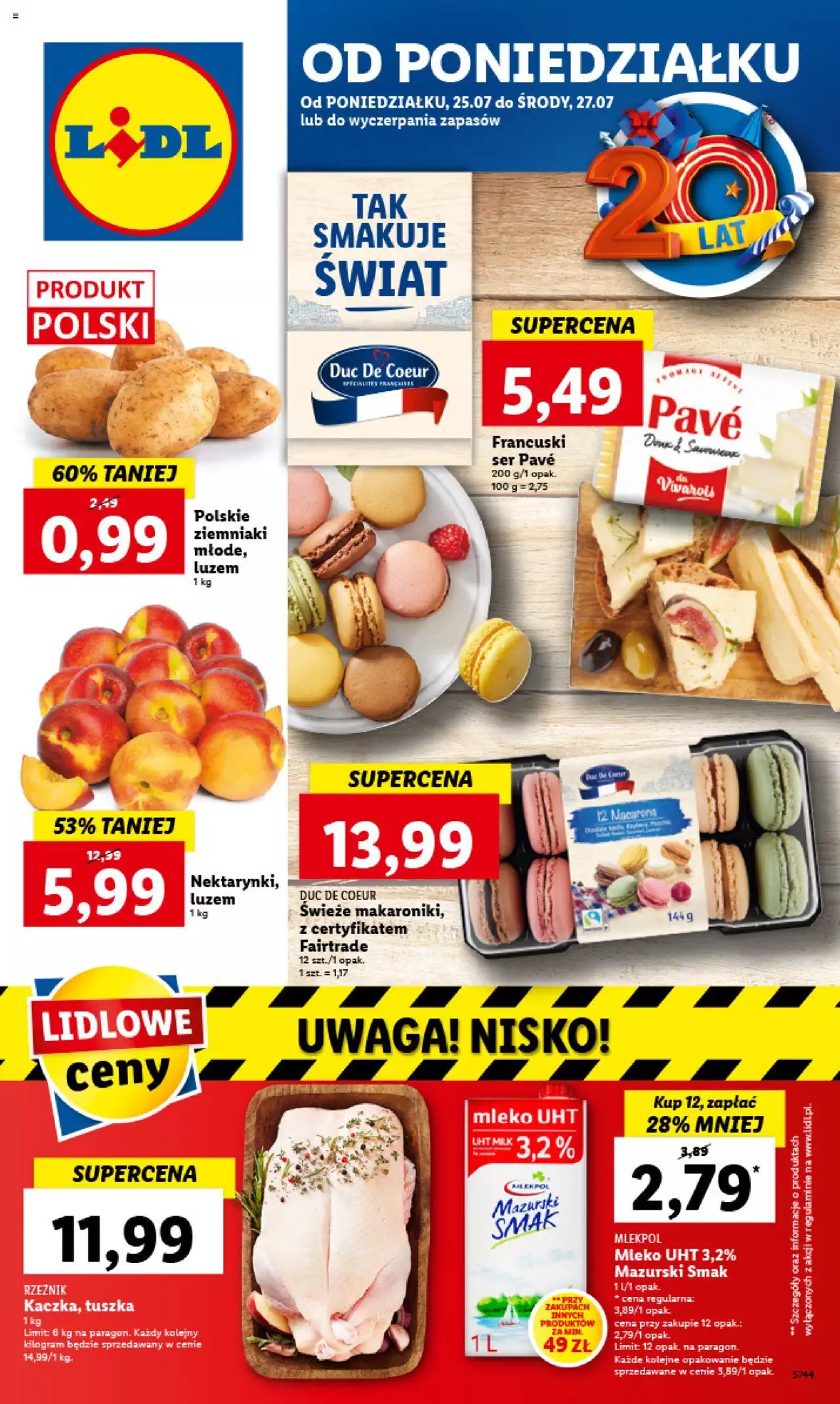 Lidl gazetka ważna od 25.07.2022 do 27.07.2022 strona 1