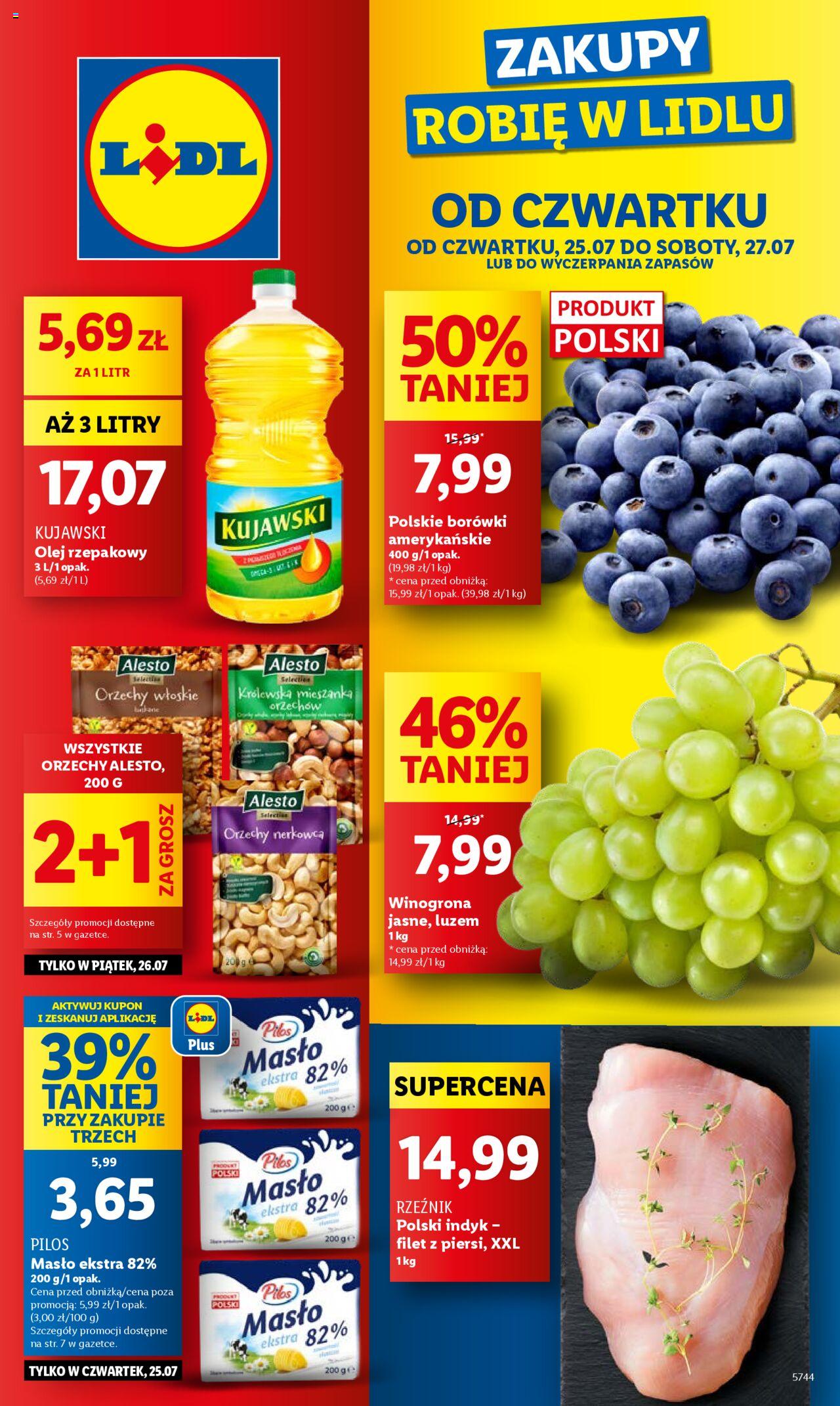 LIDL gazetka ważna od 25.07.2024 do 27.07.2024 strona 1