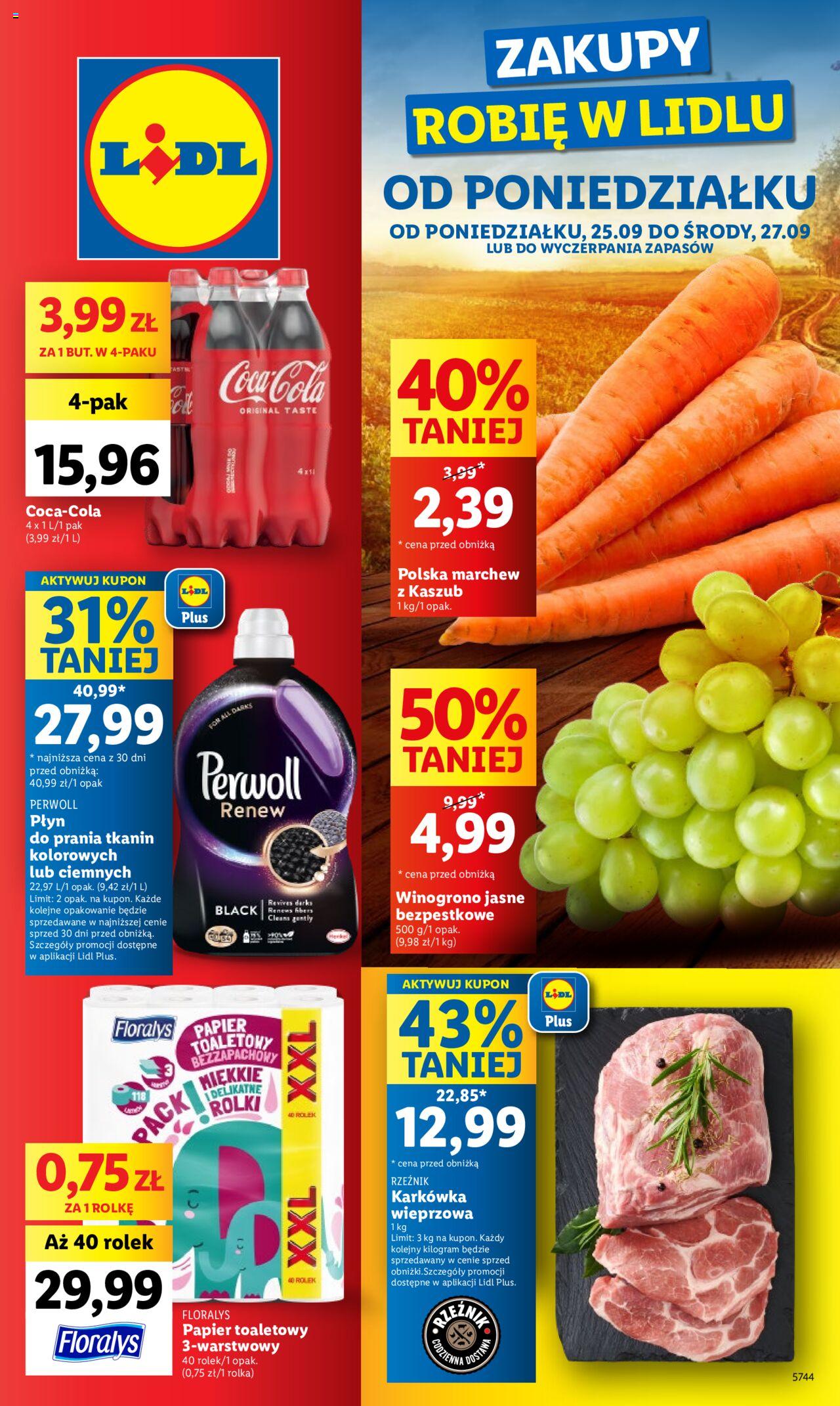 LIDL gazetka ważna od 25.09.2023 do 27.09.2023 strona 1