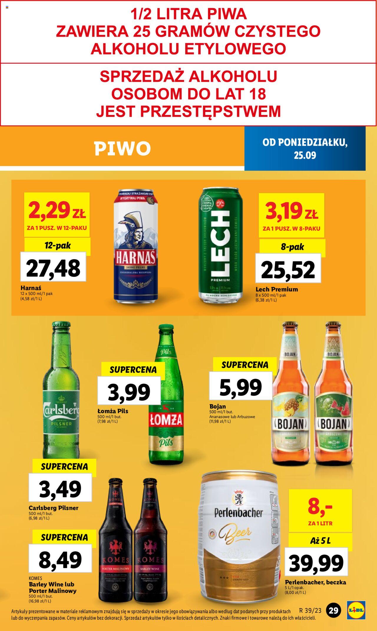 LIDL gazetka ważna od 25.09.2023 do 27.09.2023 strona 39