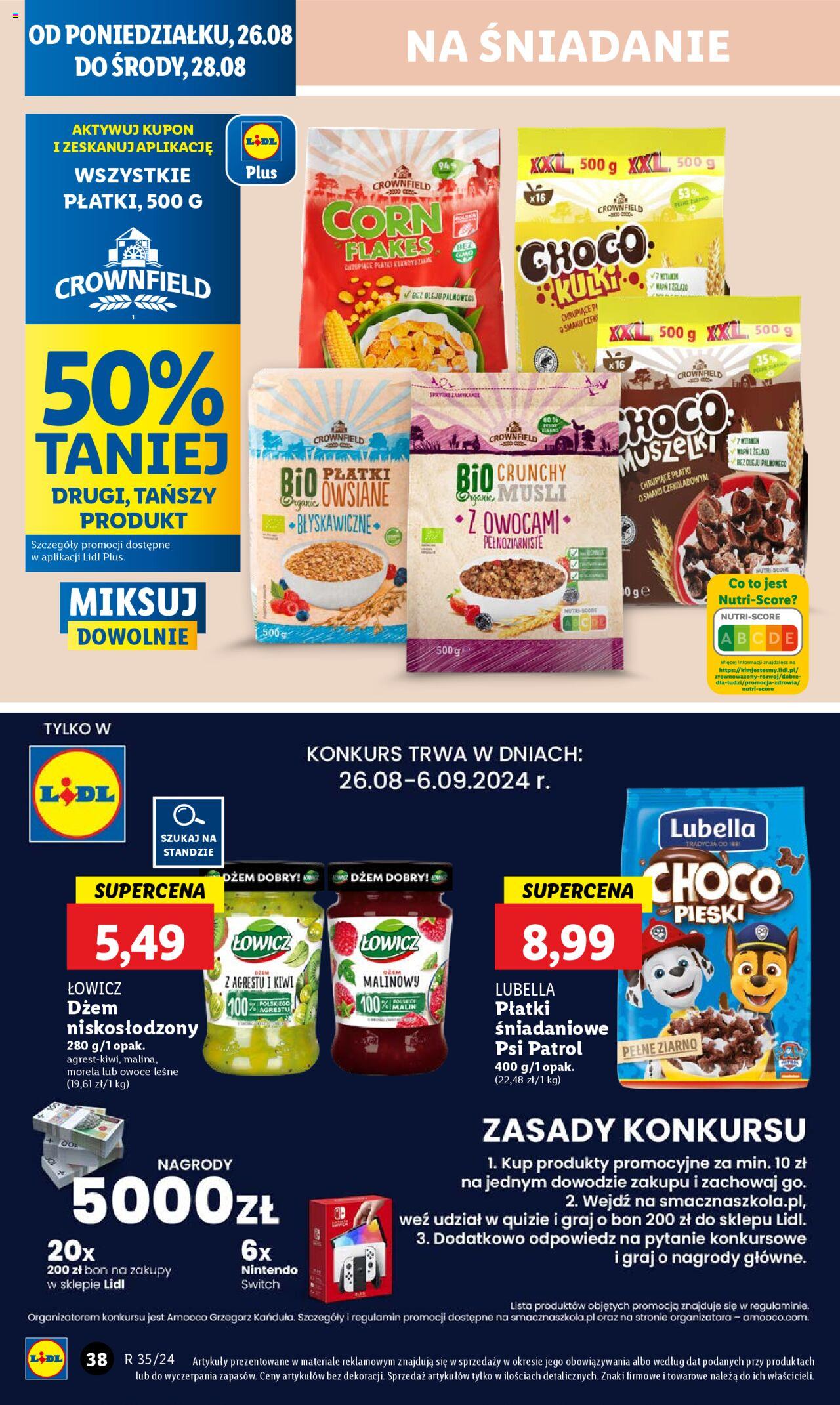 LIDL gazetka ważna od 26.08.2024 do 28.08.2024 strona 38
