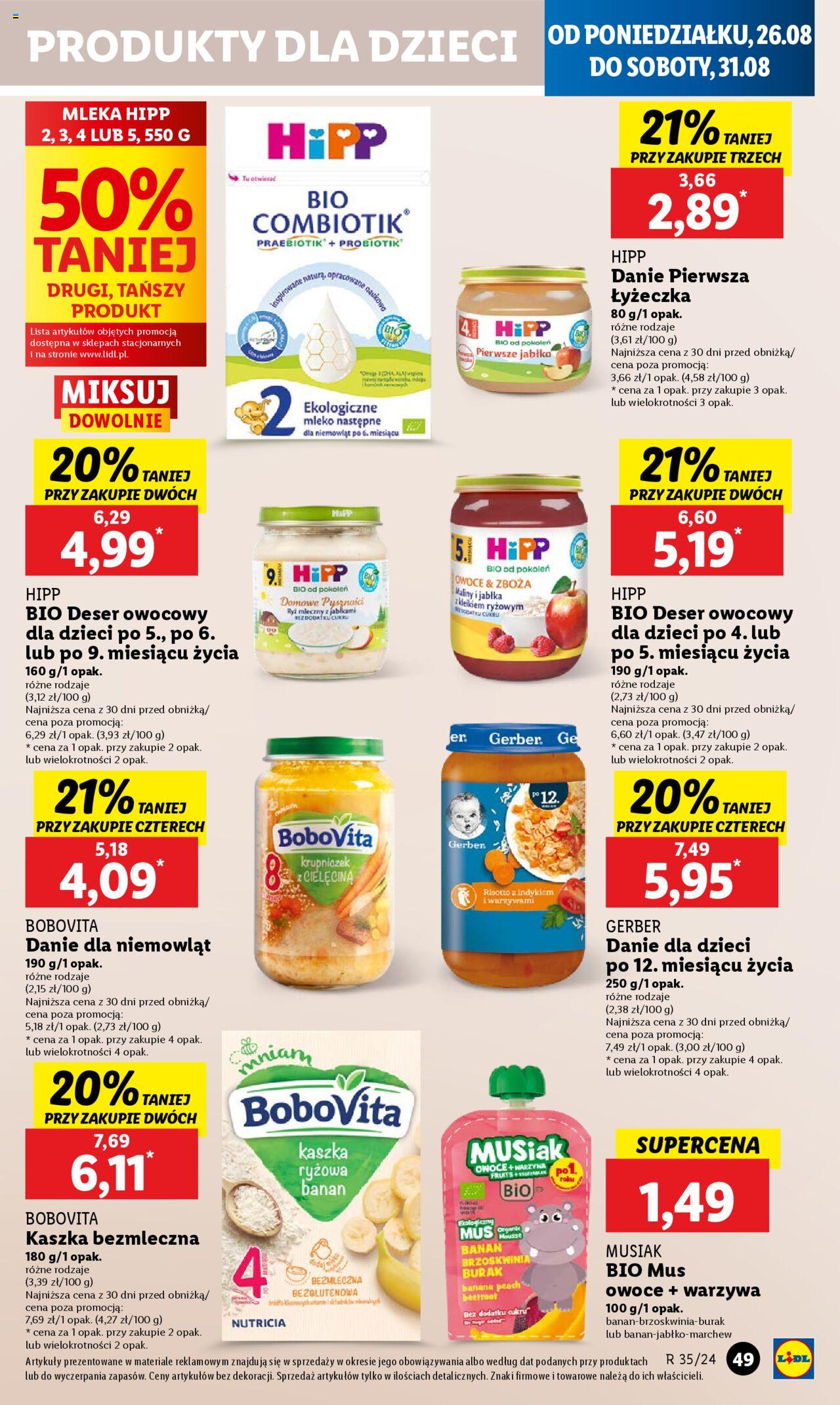 LIDL gazetka ważna od 26.08.2024 do 28.08.2024 strona 49