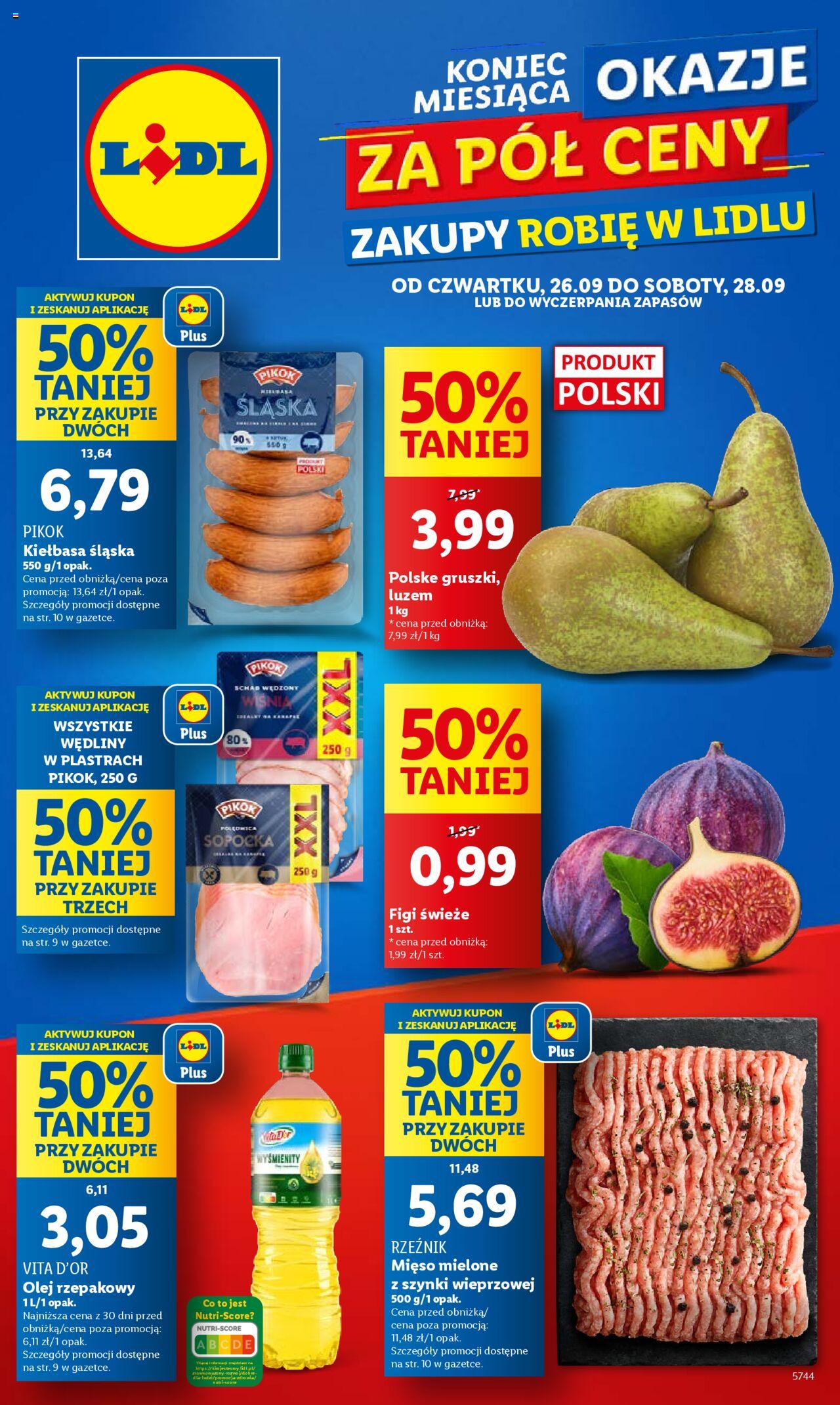 LIDL gazetka ważna od 26.09.2024 do 28.09.2024 strona 1