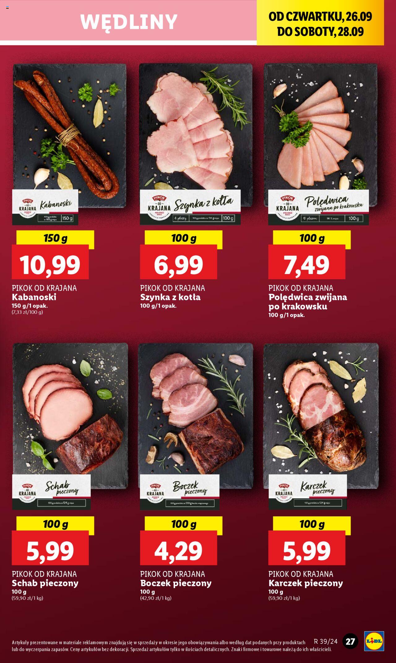 LIDL gazetka ważna od 26.09.2024 do 28.09.2024 strona 32