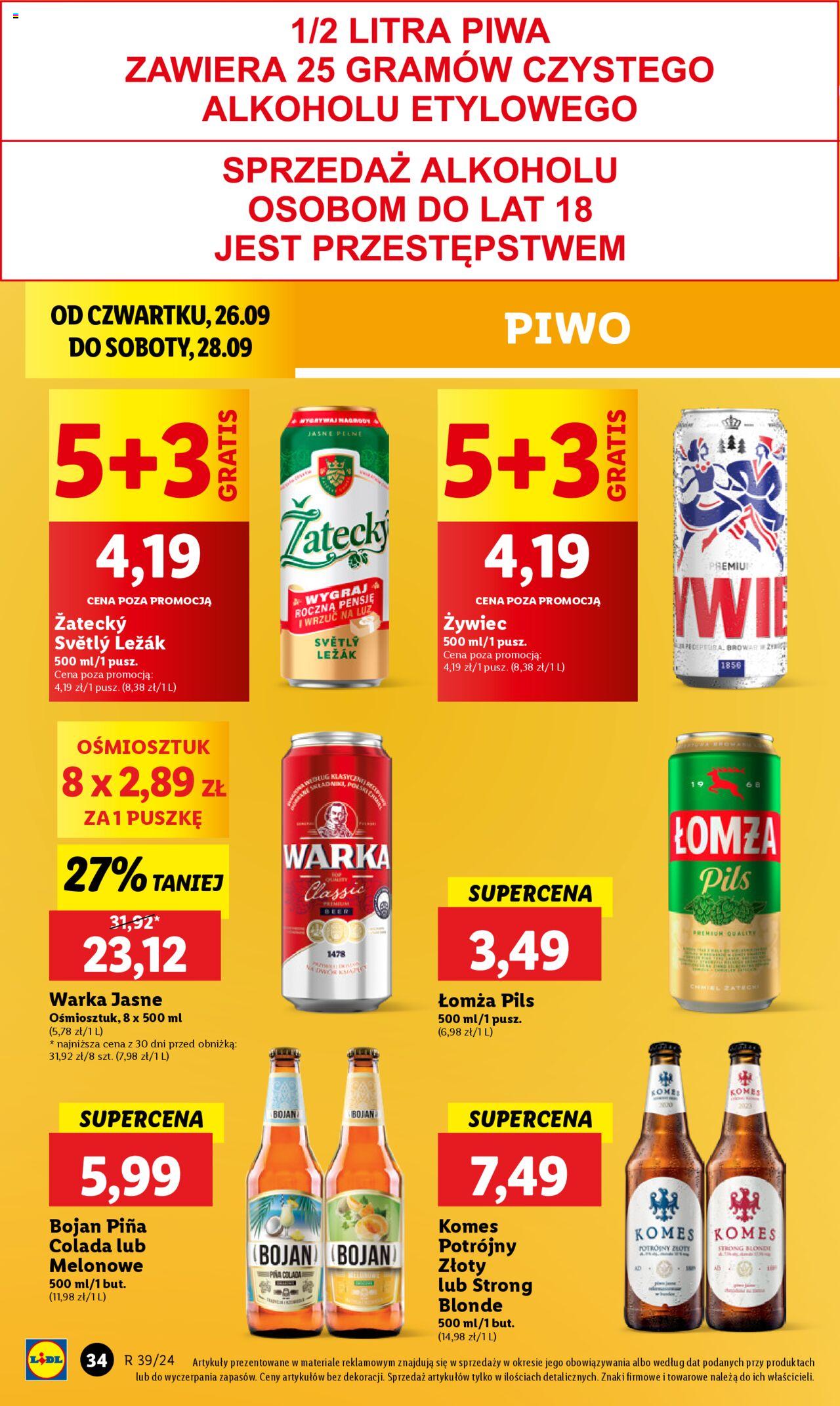 LIDL gazetka ważna od 26.09.2024 do 28.09.2024 strona 39