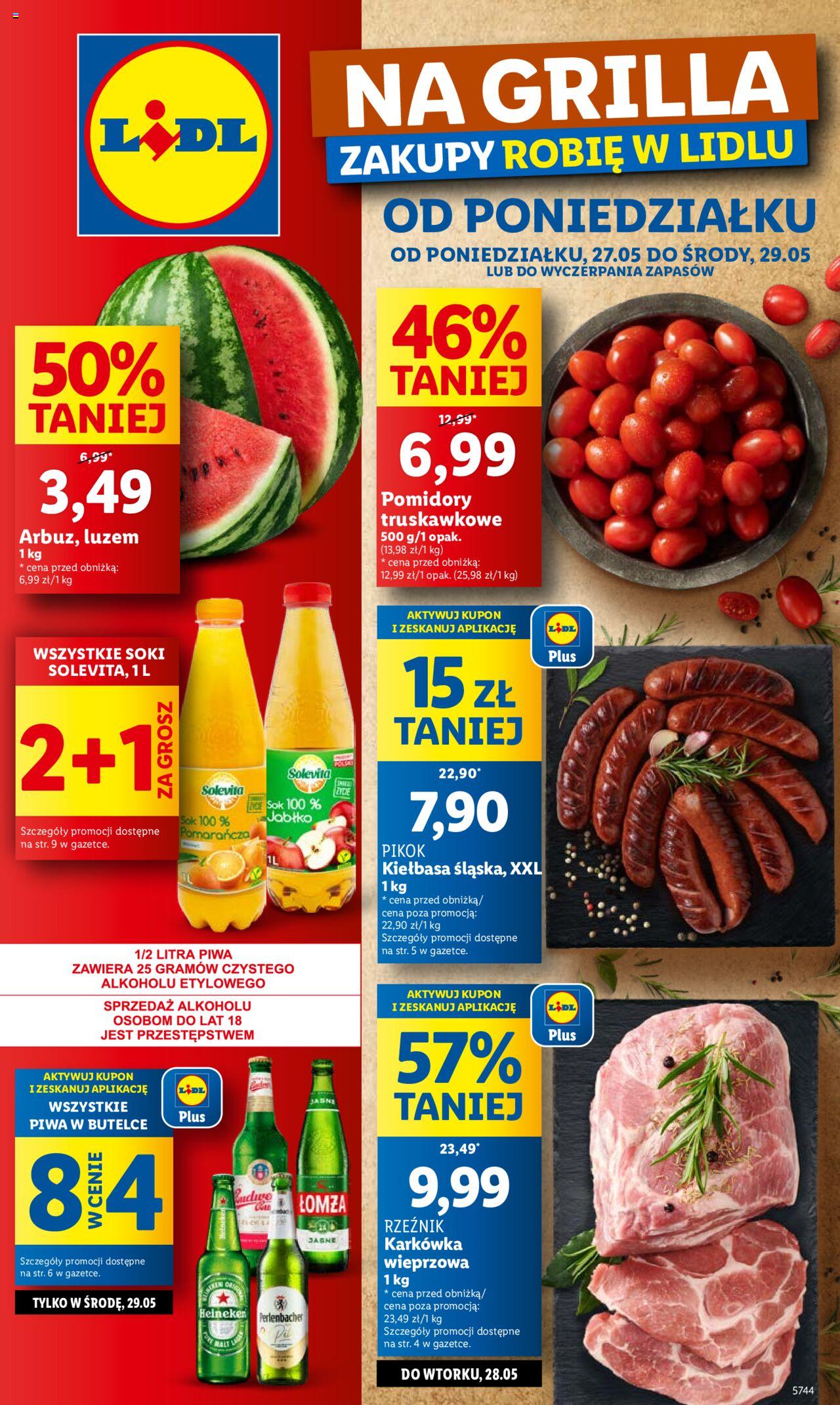 LIDL gazetka ważna od 27.05.2024 do 29.05.2024 strona 1