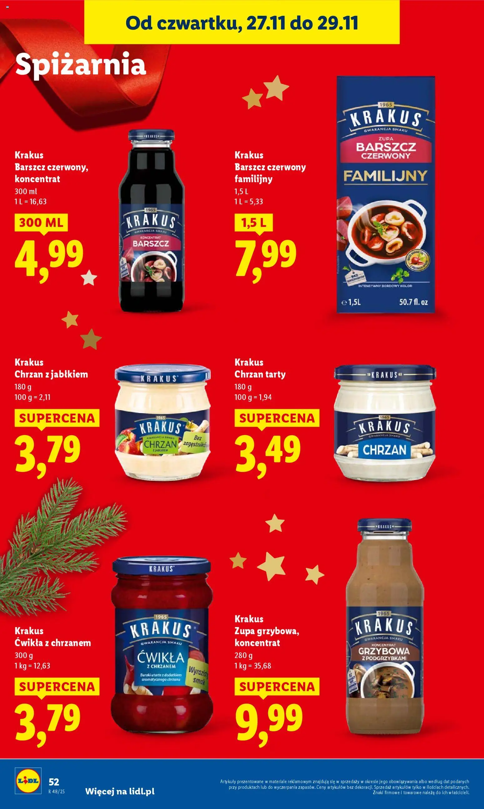 LIDL gazetka ważna od 27.11.2025 do  29.11.2025 strona 52