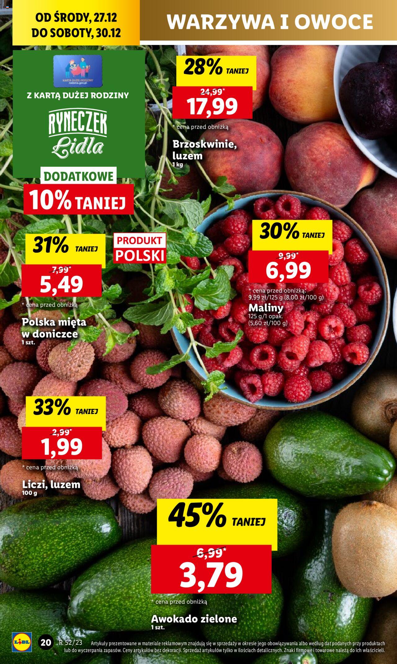LIDL gazetka ważna od 27.12.2023 do 30.12.2023 strona 20