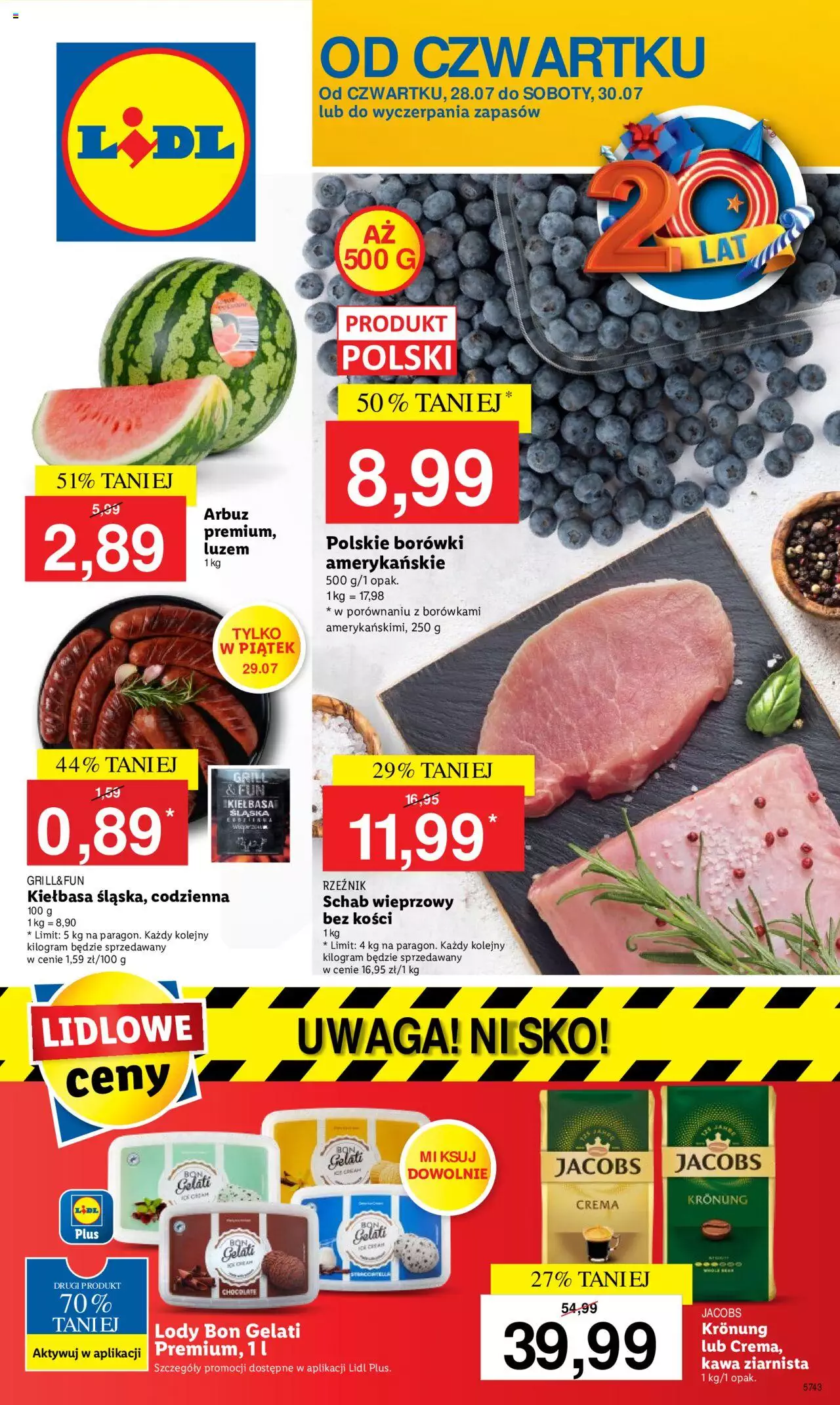 Lidl gazetka ważna od 28.07.2022 do 30.07.2022 strona 1