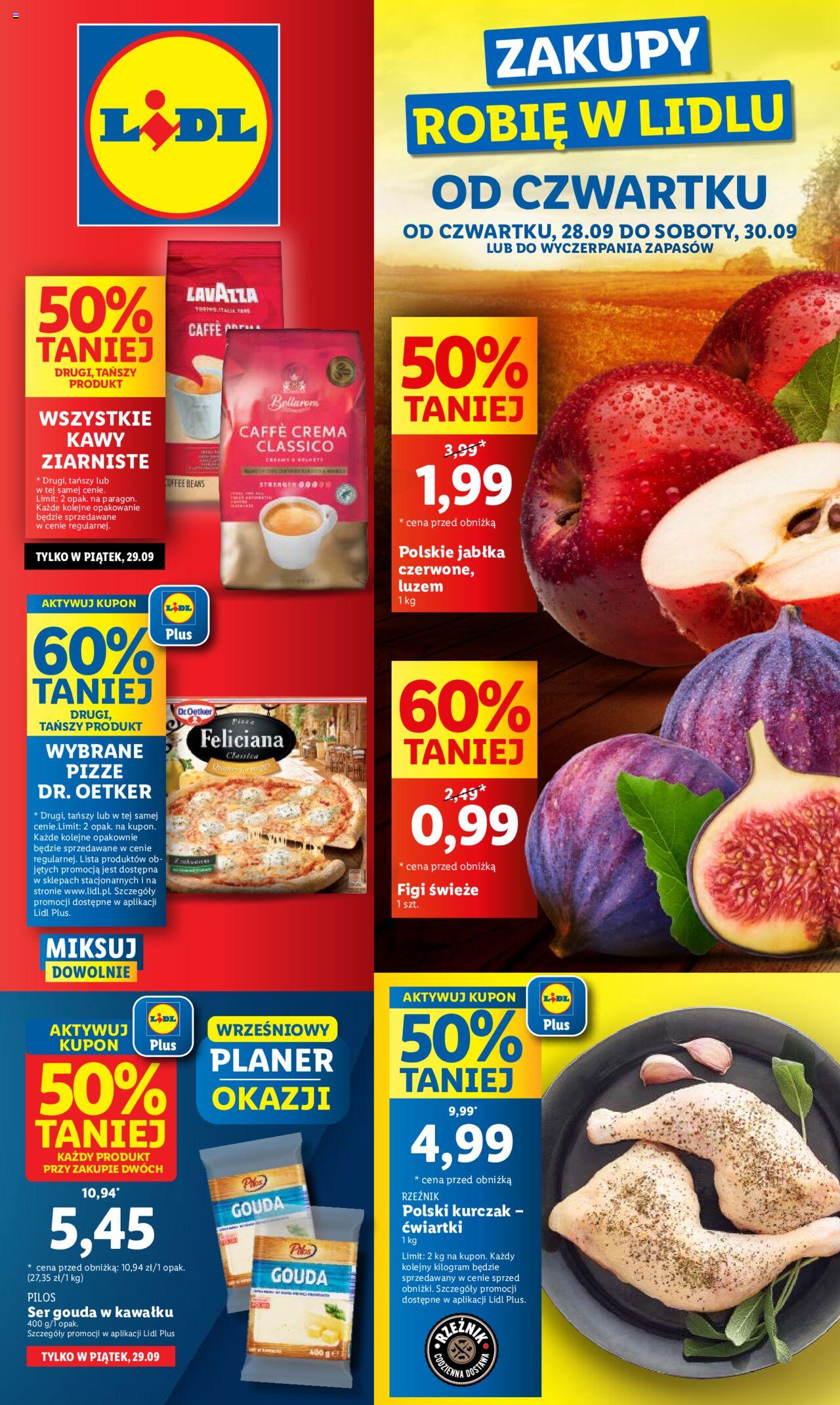 LIDL gazetka ważna od  28.09.2023 do  30.09.2023 strona 1