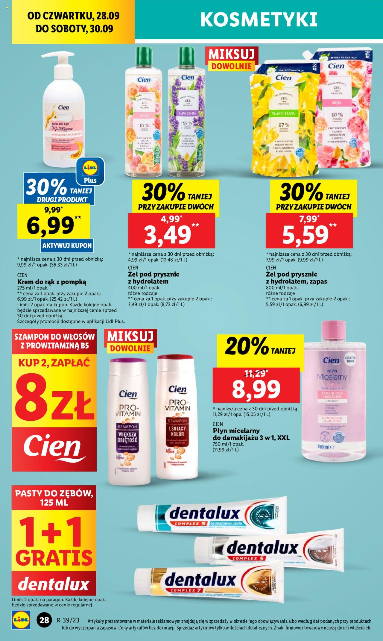 LIDL gazetka ważna od  28.09.2023 do  30.09.2023 strona 44