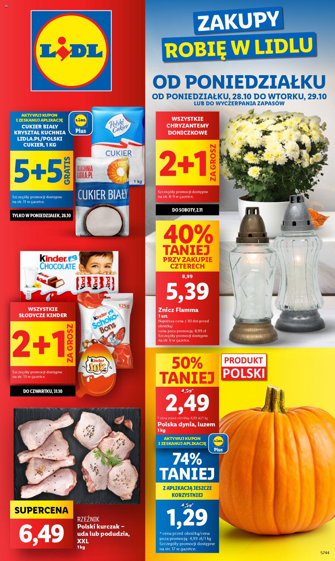 LIDL gazetka ważna od 28.10.2024 do 29.10.2024 strona 1