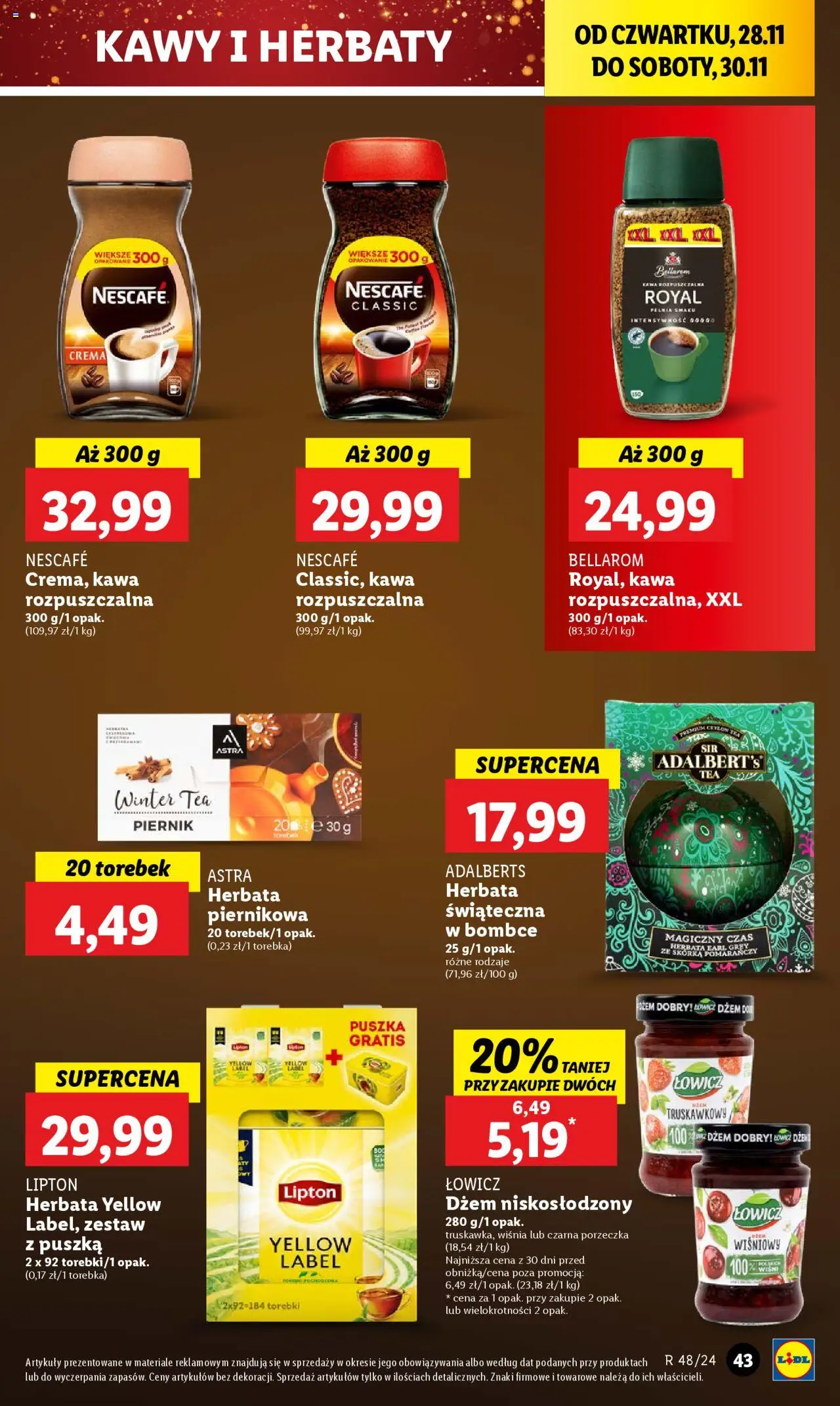 LIDL gazetka ważna od 28.11.2024 do 30.11.2024 strona 43