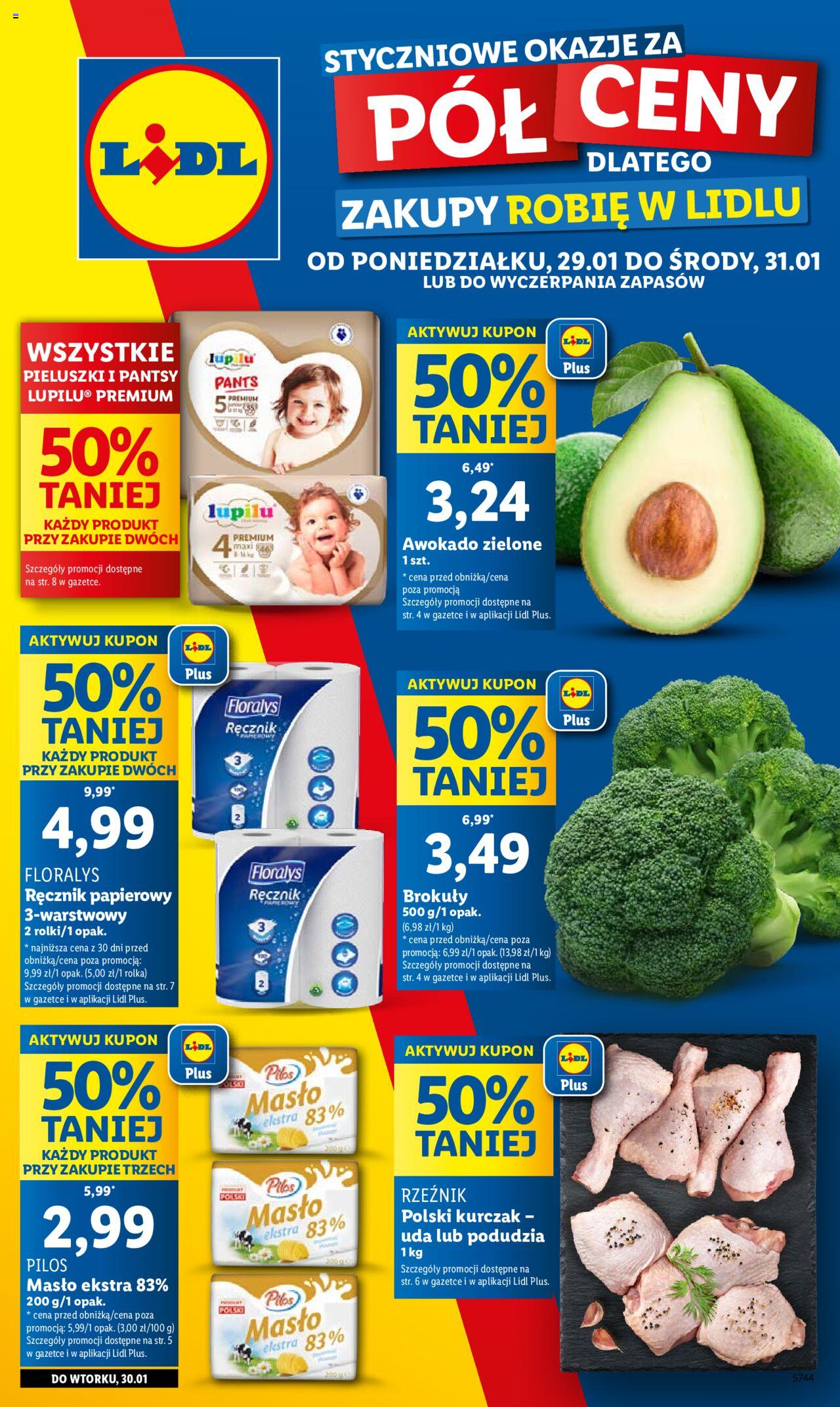 LIDL gazetka ważna od 29.01.2024 do 31.01.2024 strona 1