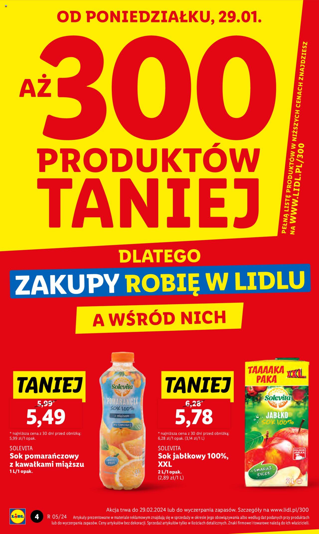 LIDL gazetka ważna od 29.01.2024 do 31.01.2024 strona 4