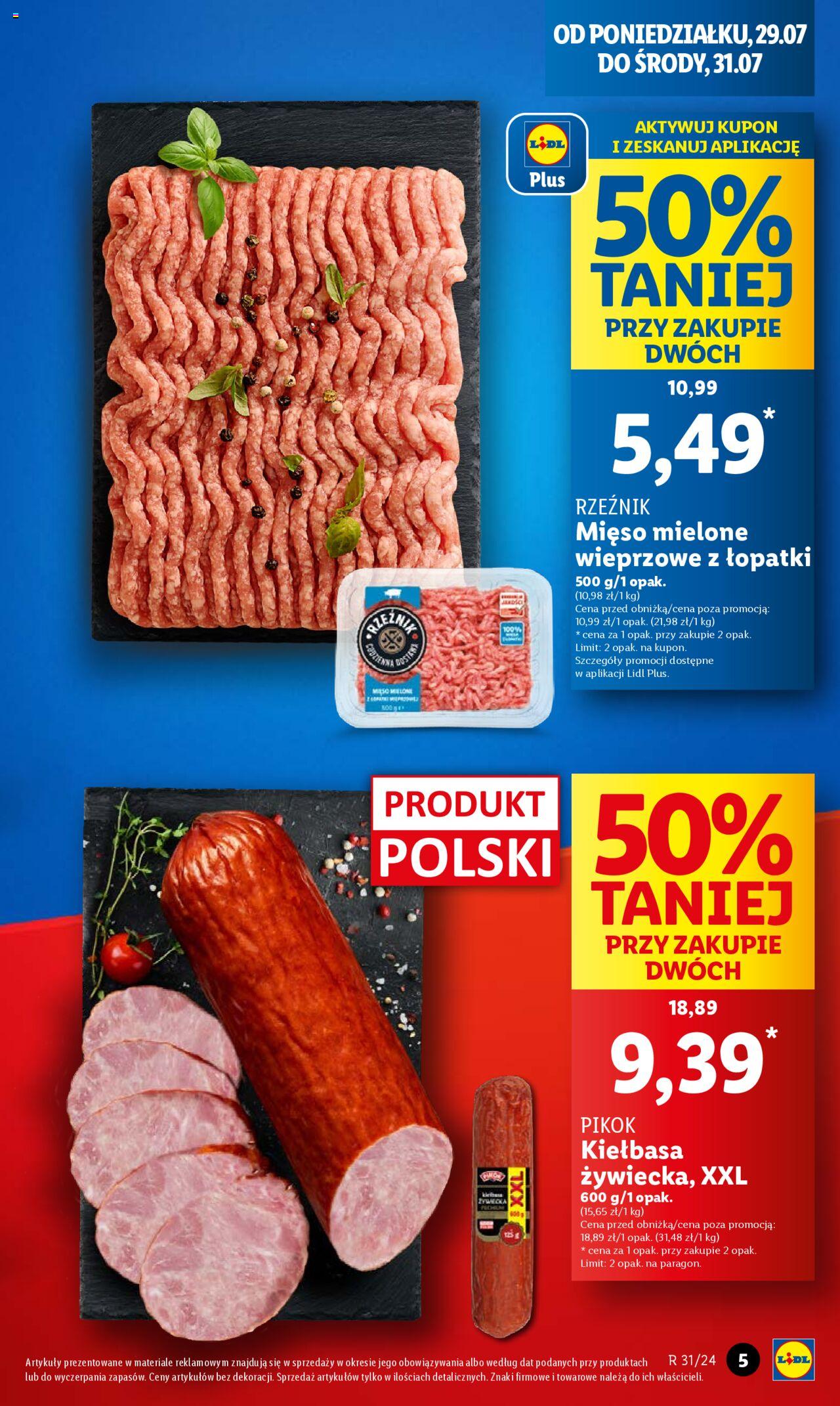LIDL gazetka ważna od 29.07.2024 do 31.07.2024 strona 5