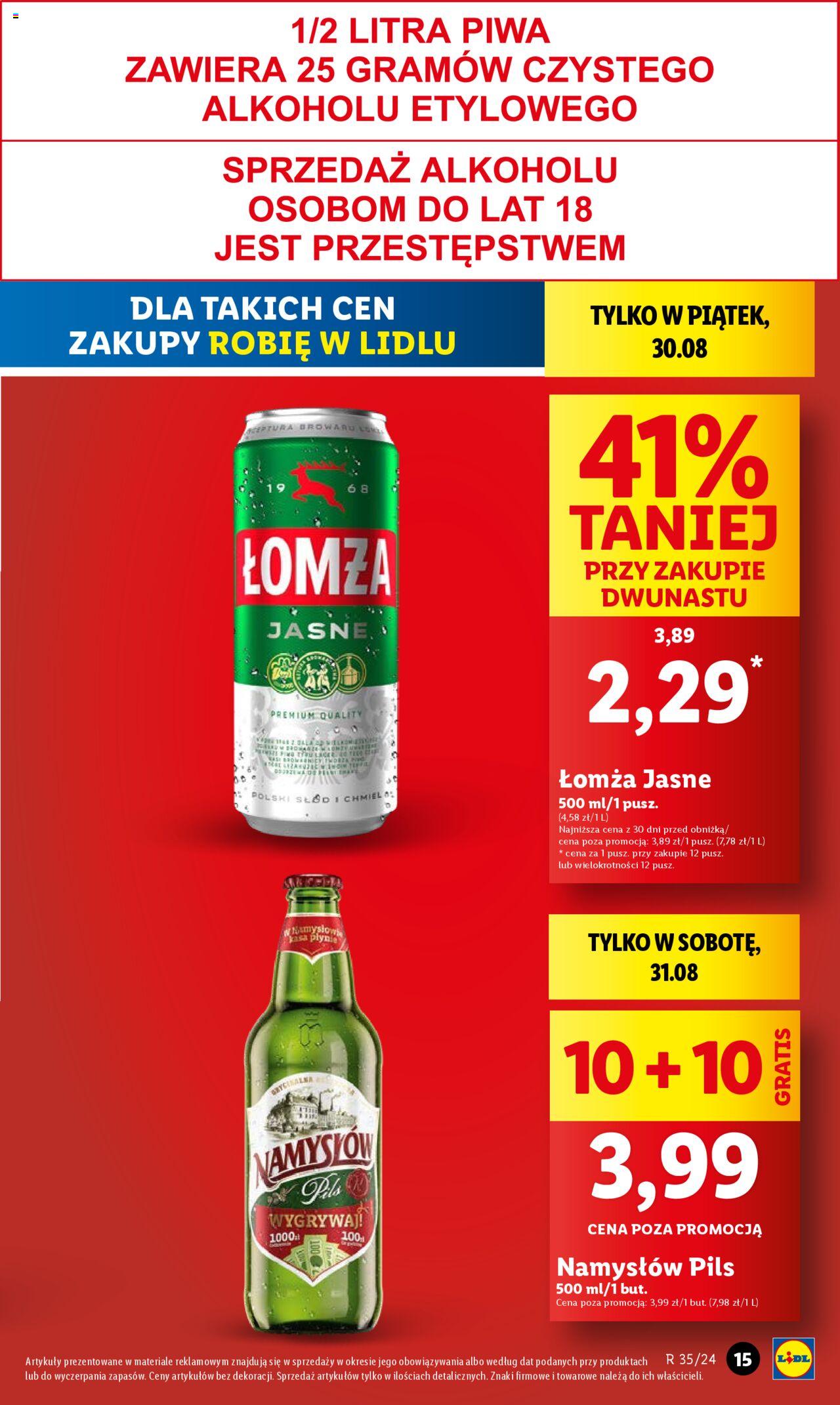 LIDL gazetka ważna od 29.08.2024 do 31.08.2024 strona 15