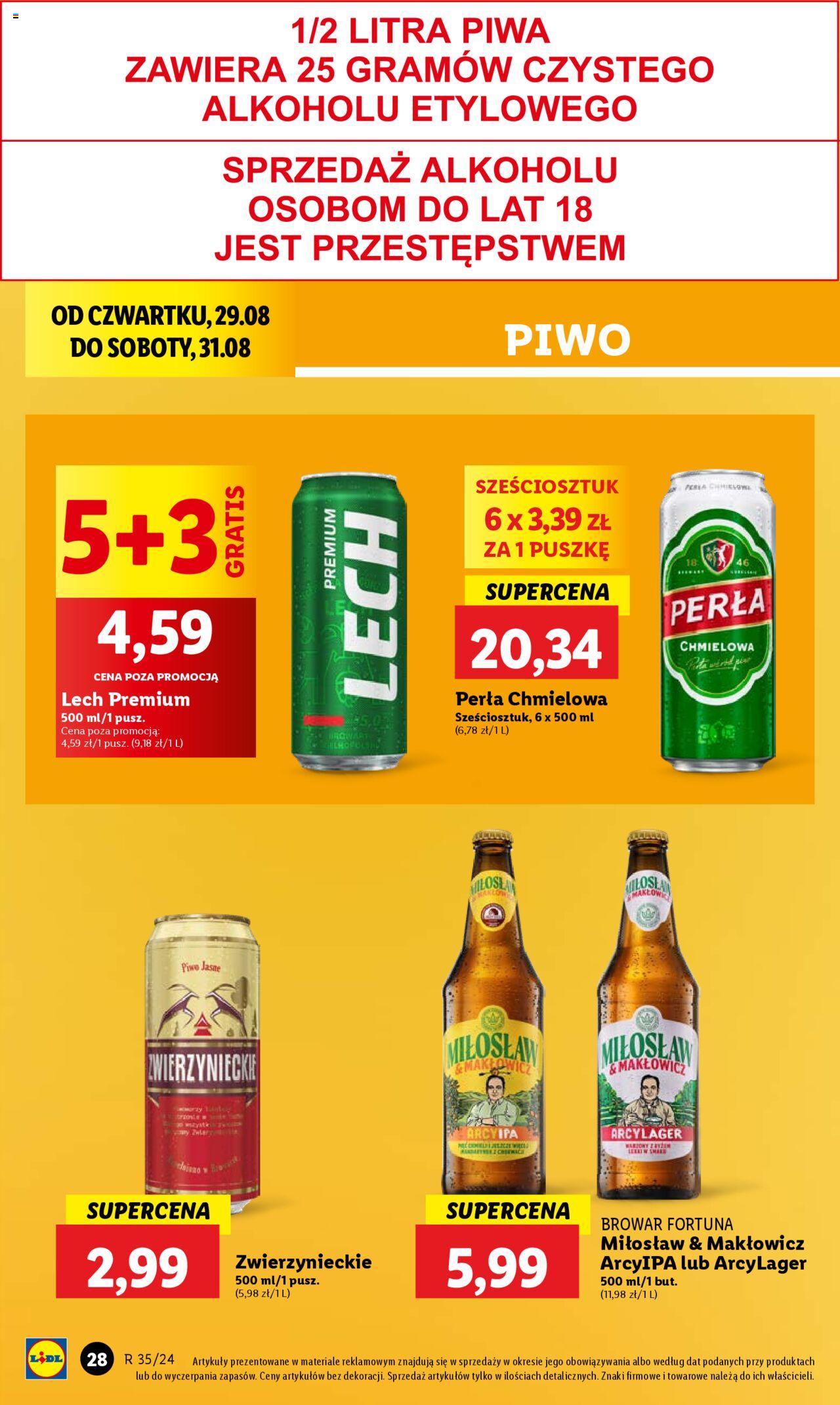 LIDL gazetka ważna od 29.08.2024 do 31.08.2024 strona 29