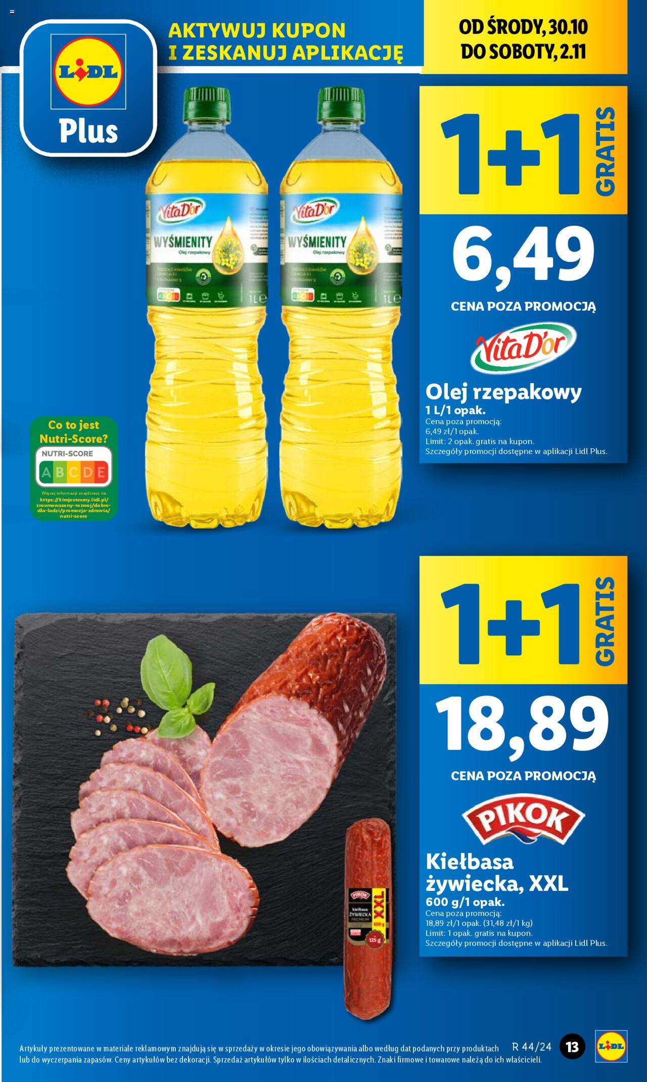 LIDL gazetka ważna od 30.10.2024 do 02.11.2024 strona 13