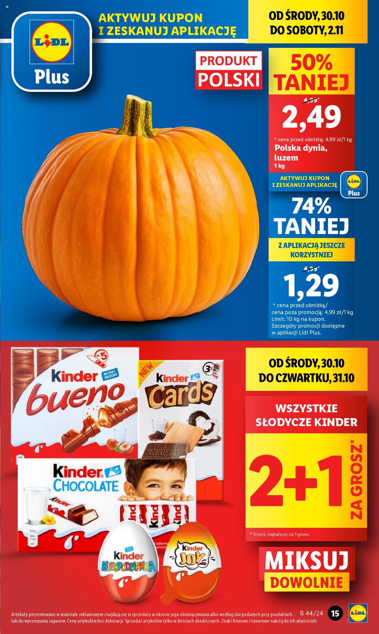 LIDL gazetka ważna od 30.10.2024 do 02.11.2024 strona 15